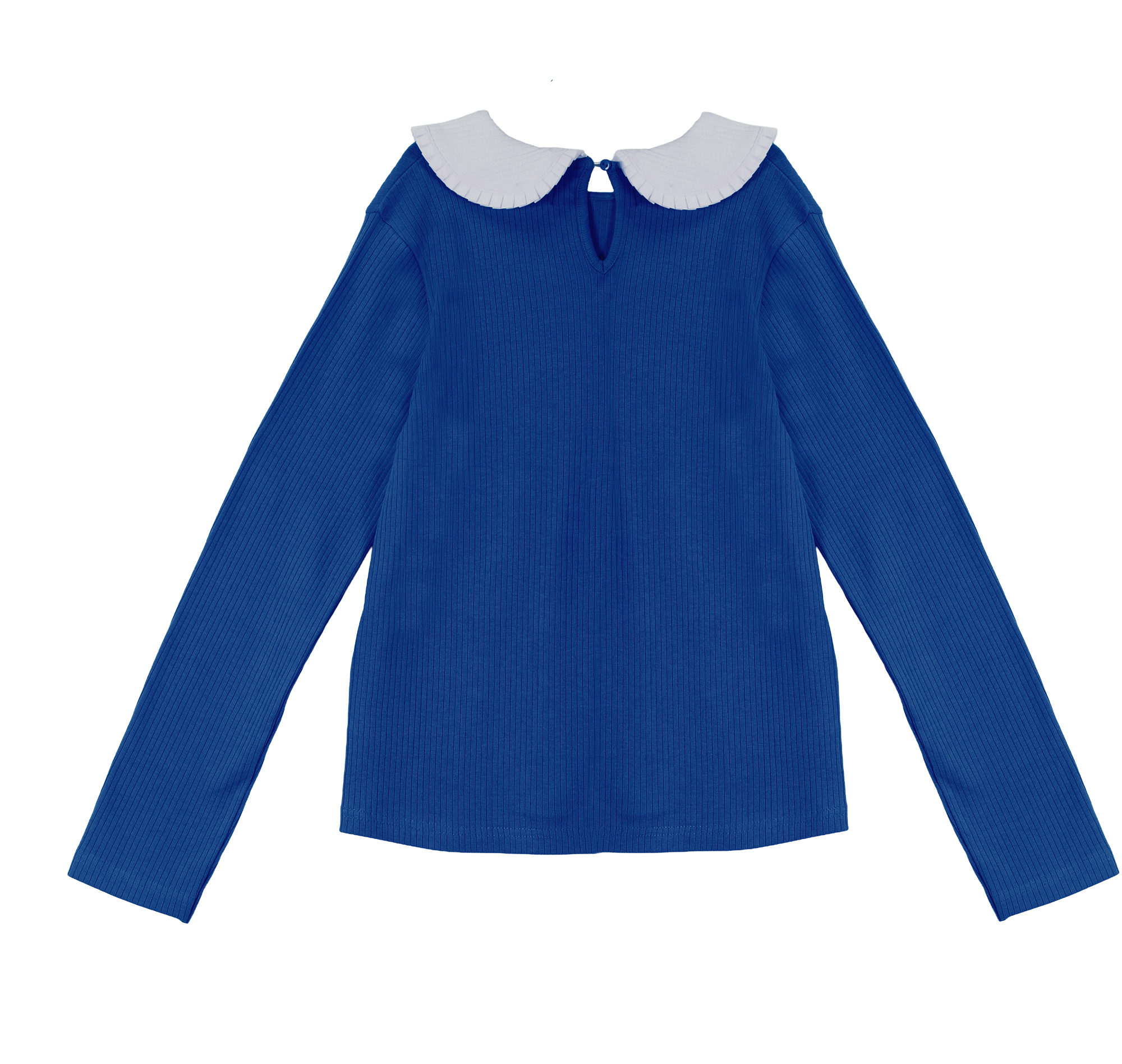 Tee-shirt manches longues col claudine 3/12 ans - Rose