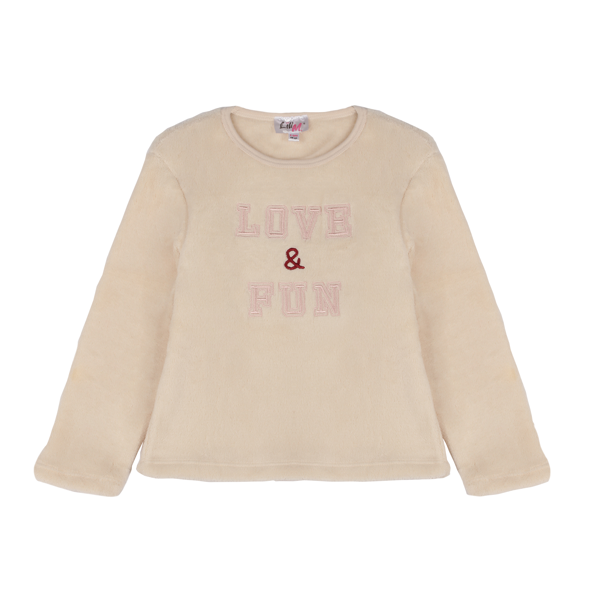 Pyjama coral fleece 3/12 ans - Beige