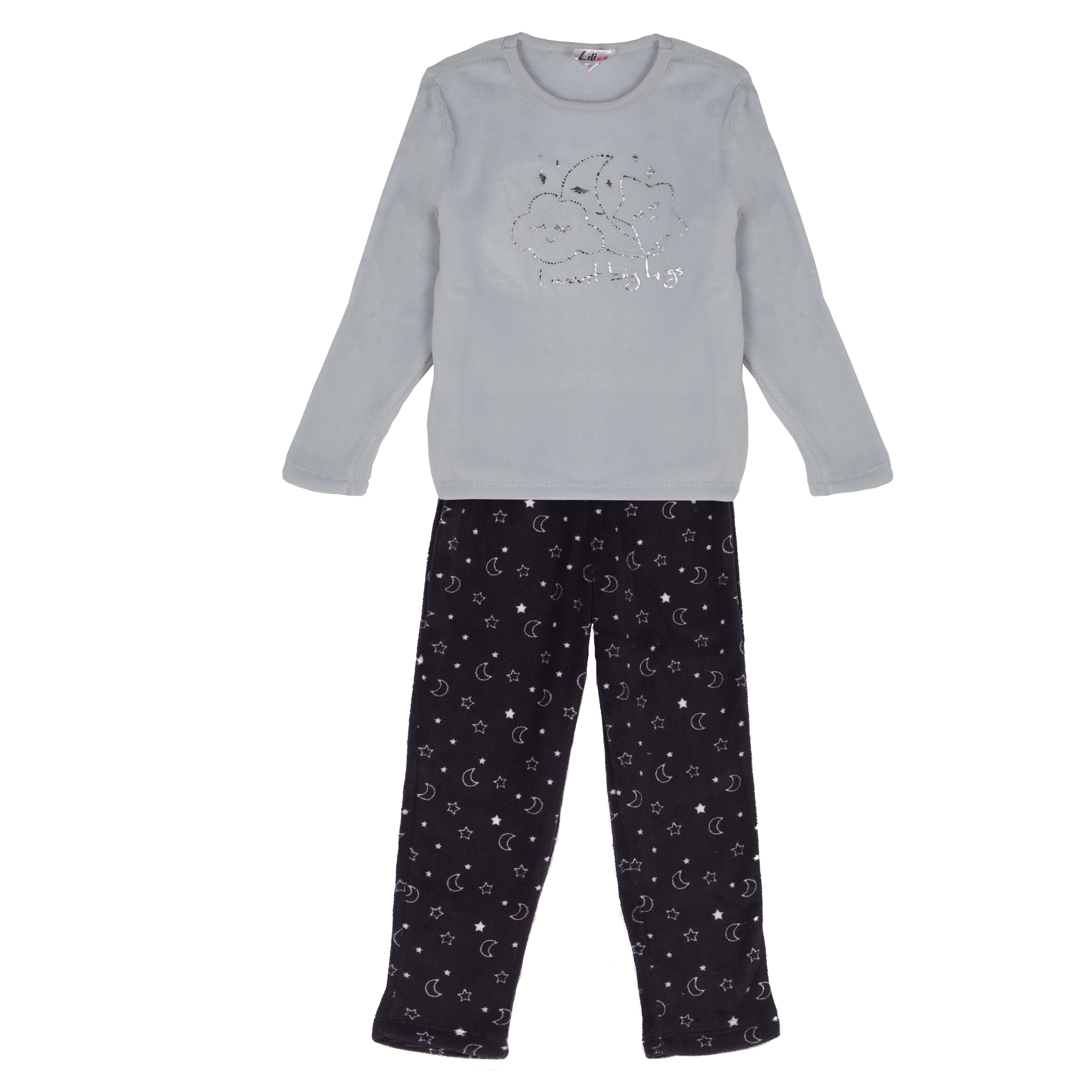 Pyjama coral fleece 3/12 ans - Bleu