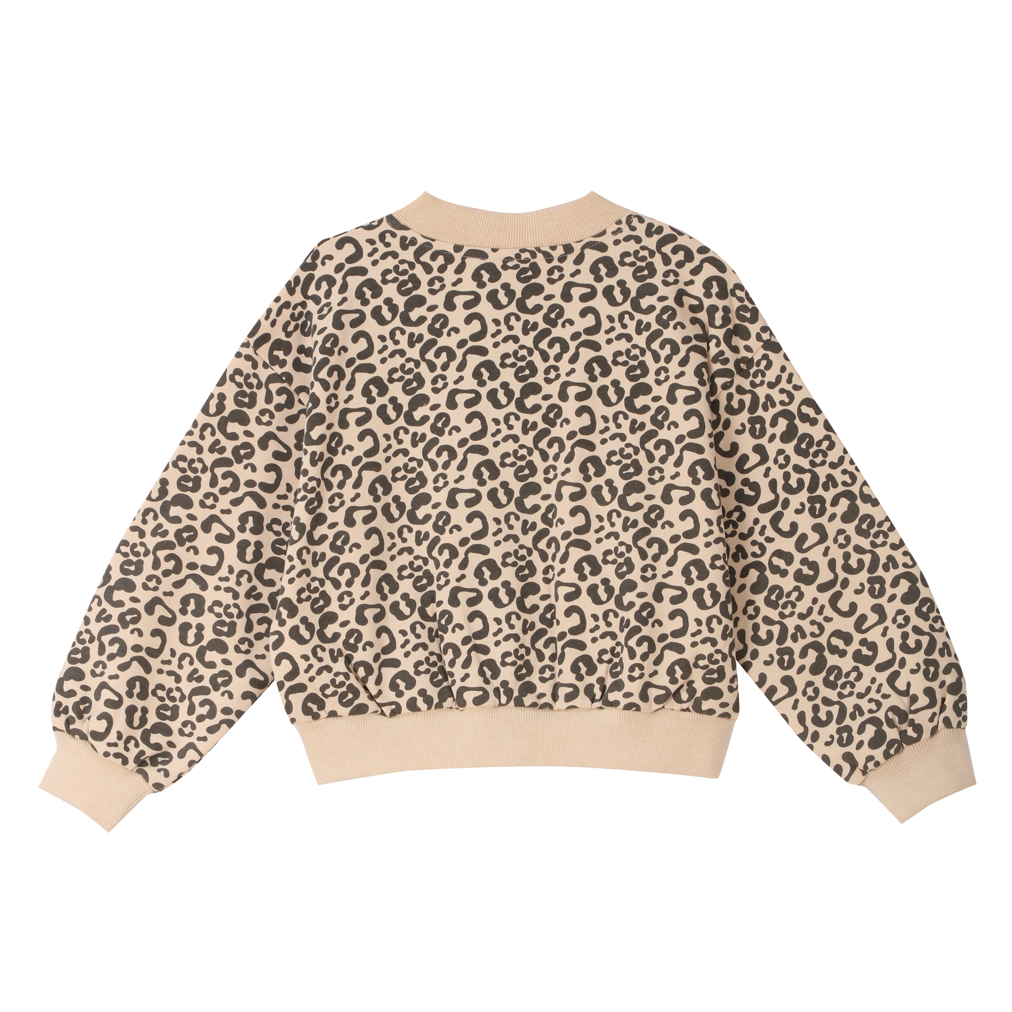 Sweat zippé imprimé 3/12 ans - Beige