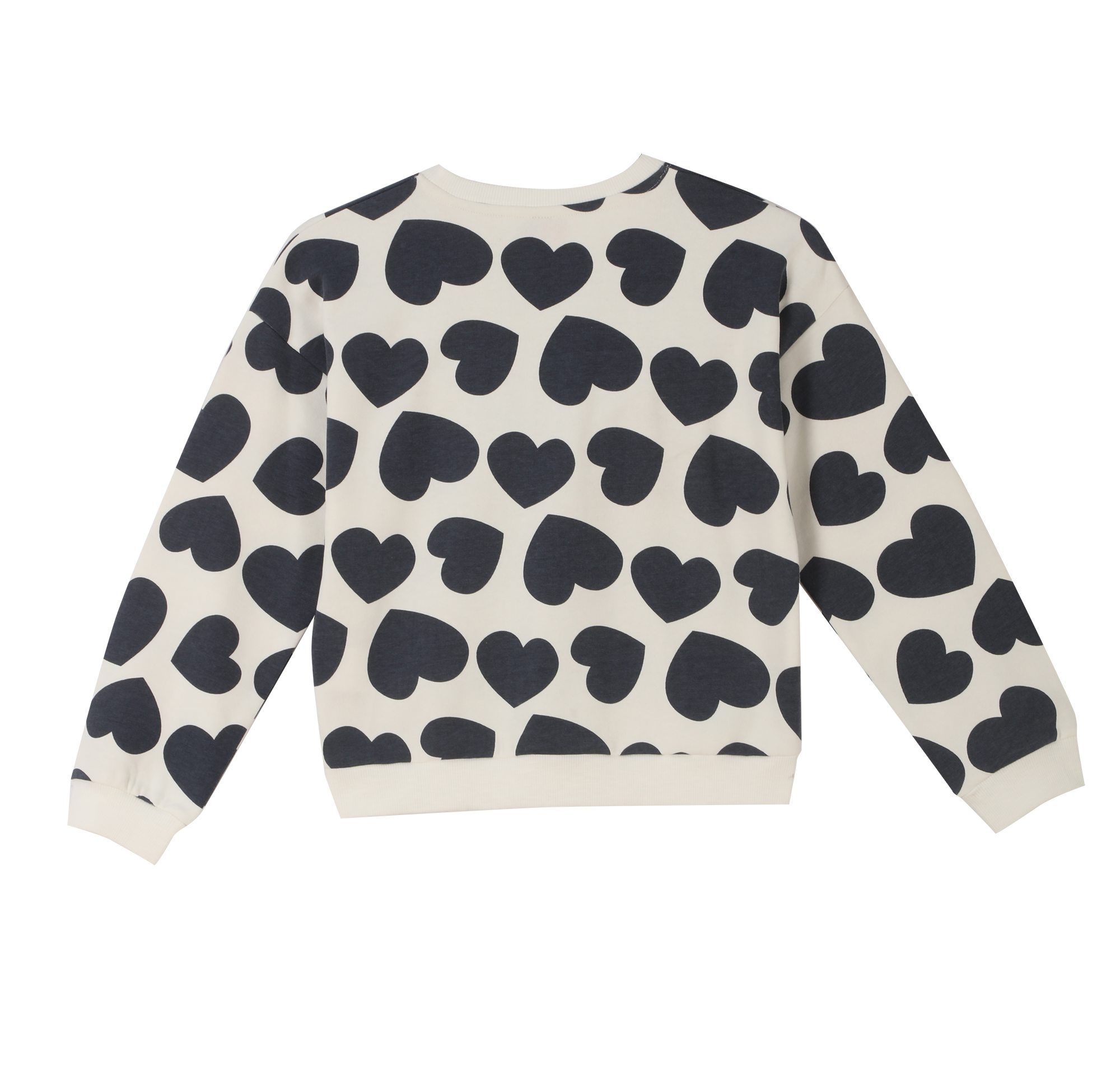 Sweat col rond imprimé 3/12 ans - Blanc