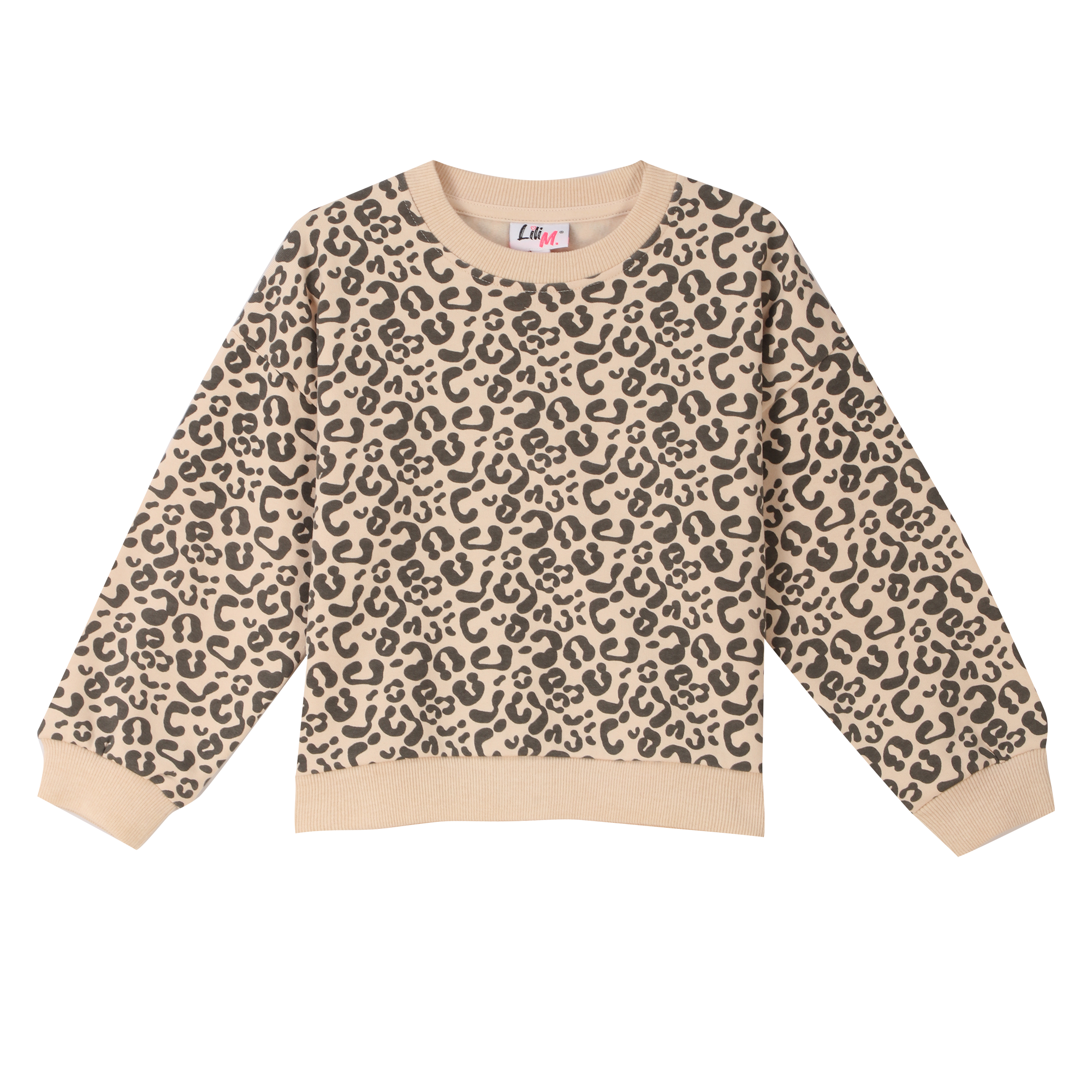 Sweat col rond imprimé 3/12 ans - Beige