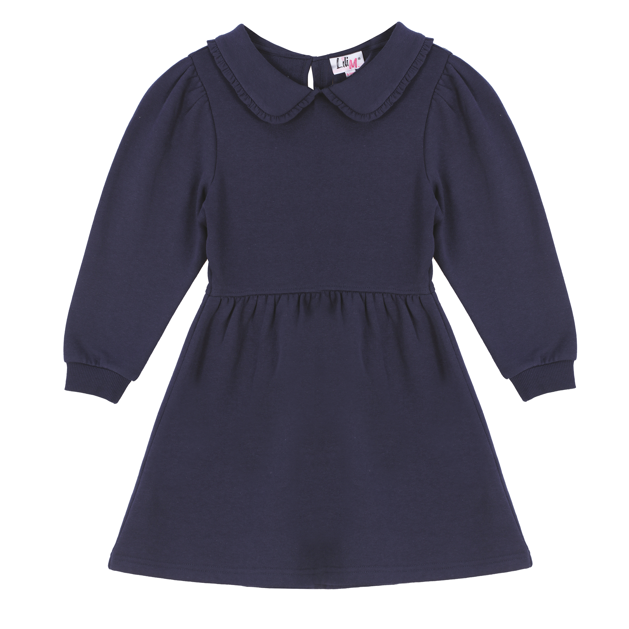 Robe avec col claudine 3/12 ans - Bleu foncé