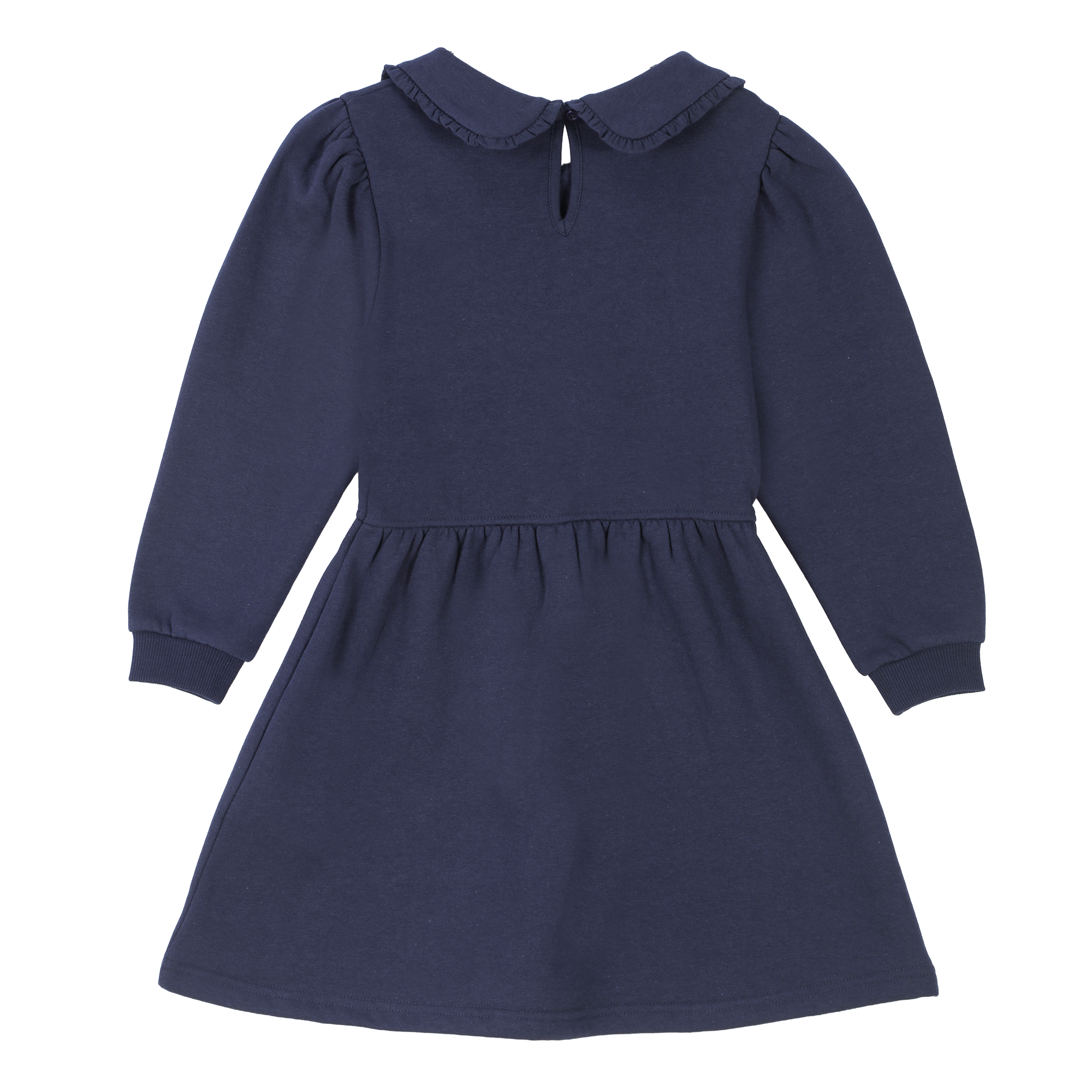 Robe avec col claudine 3/12 ans - Bleu foncé