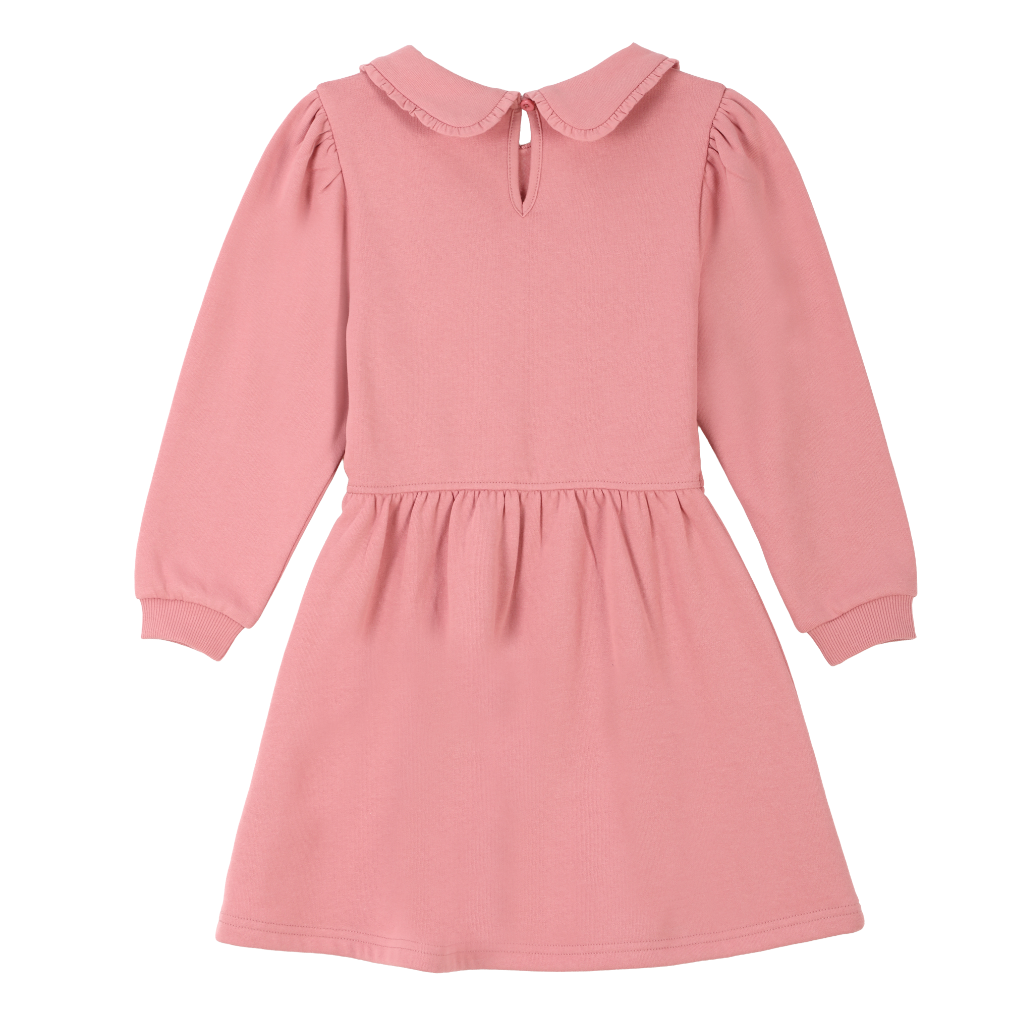 Robe avec col claudine 3/12 ans - Rose