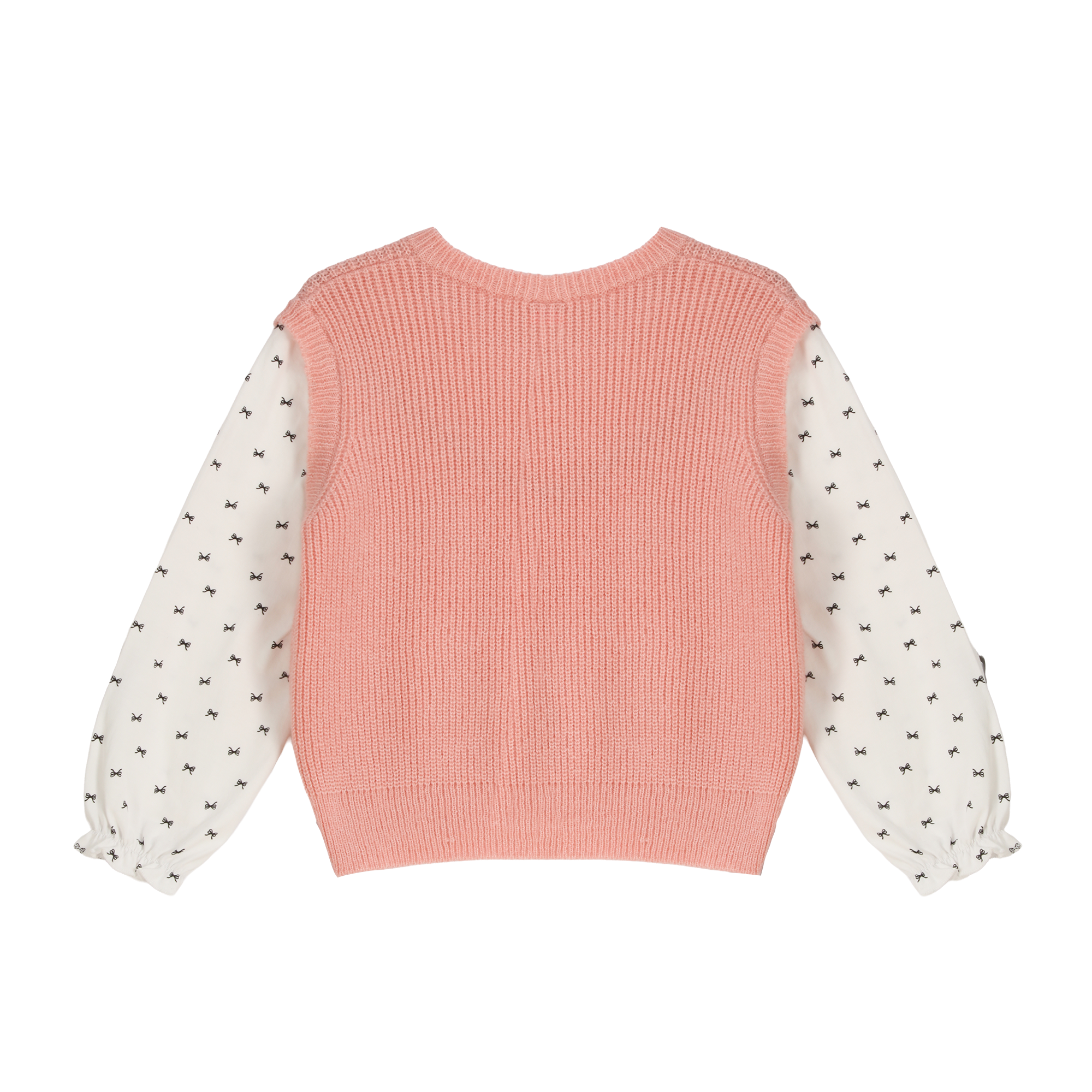 Pull fausse doublure 3/12 ans - Rose