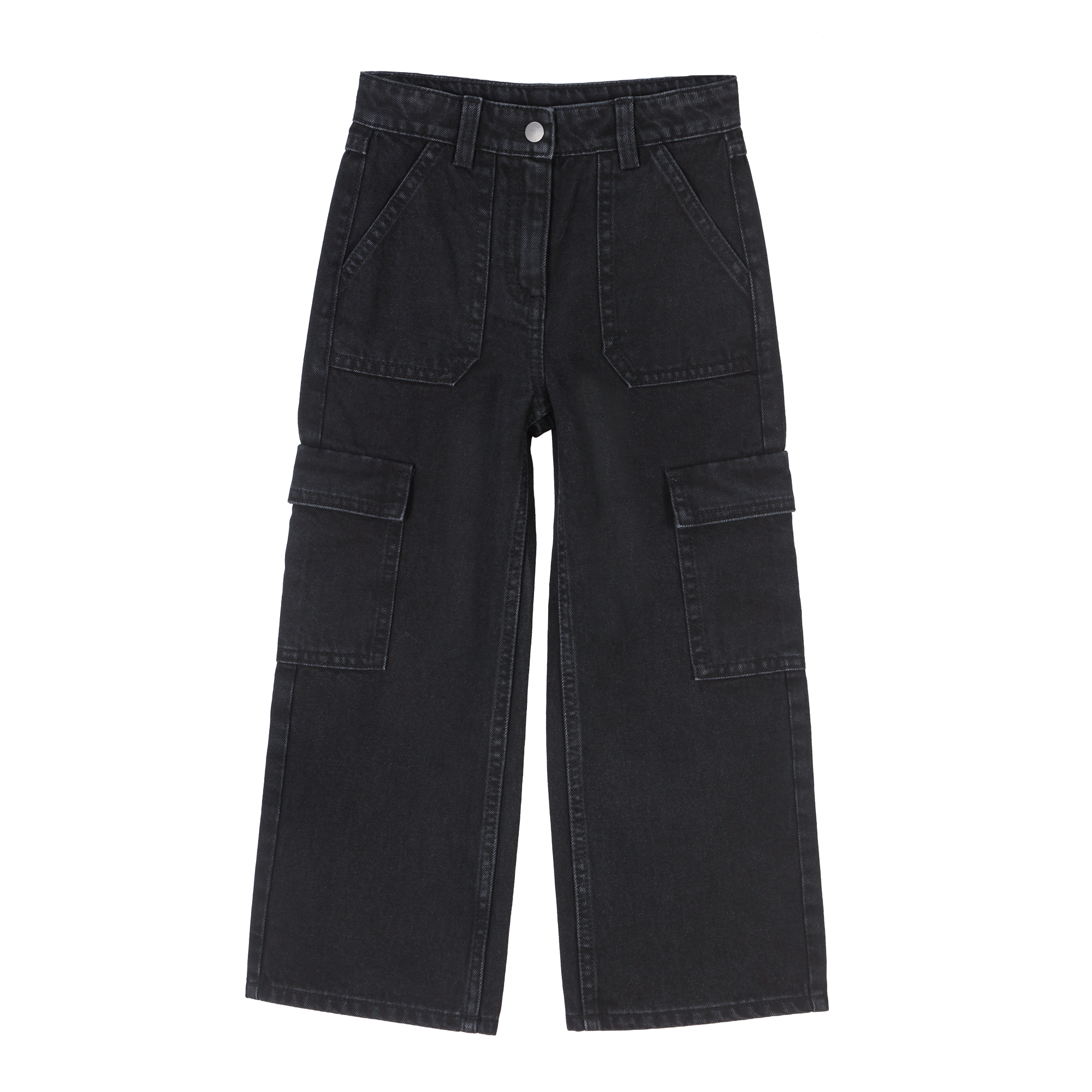 Jeans cargo 3/12 ans - Noir
