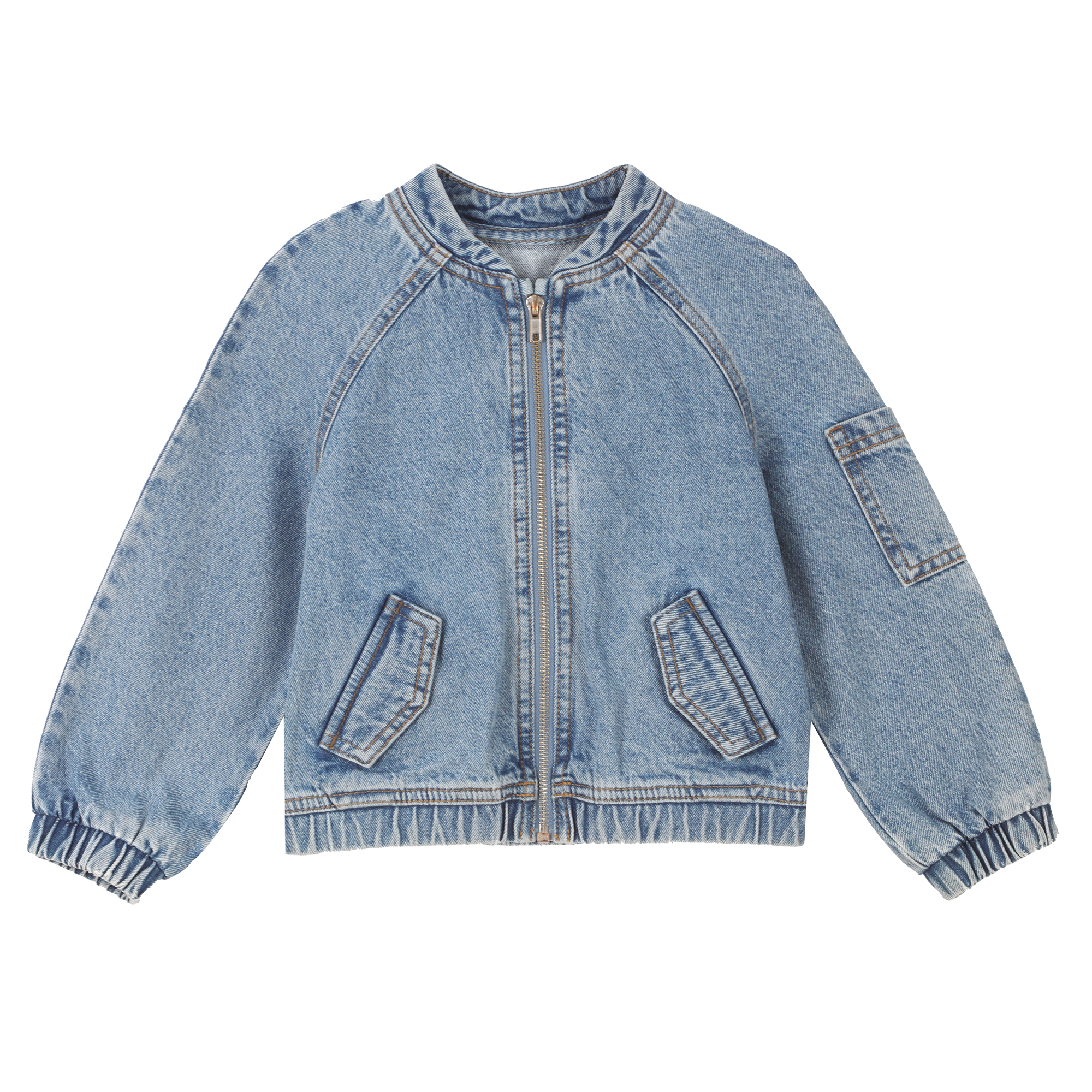 Bombers en jeans 3/12 ans - Bleu