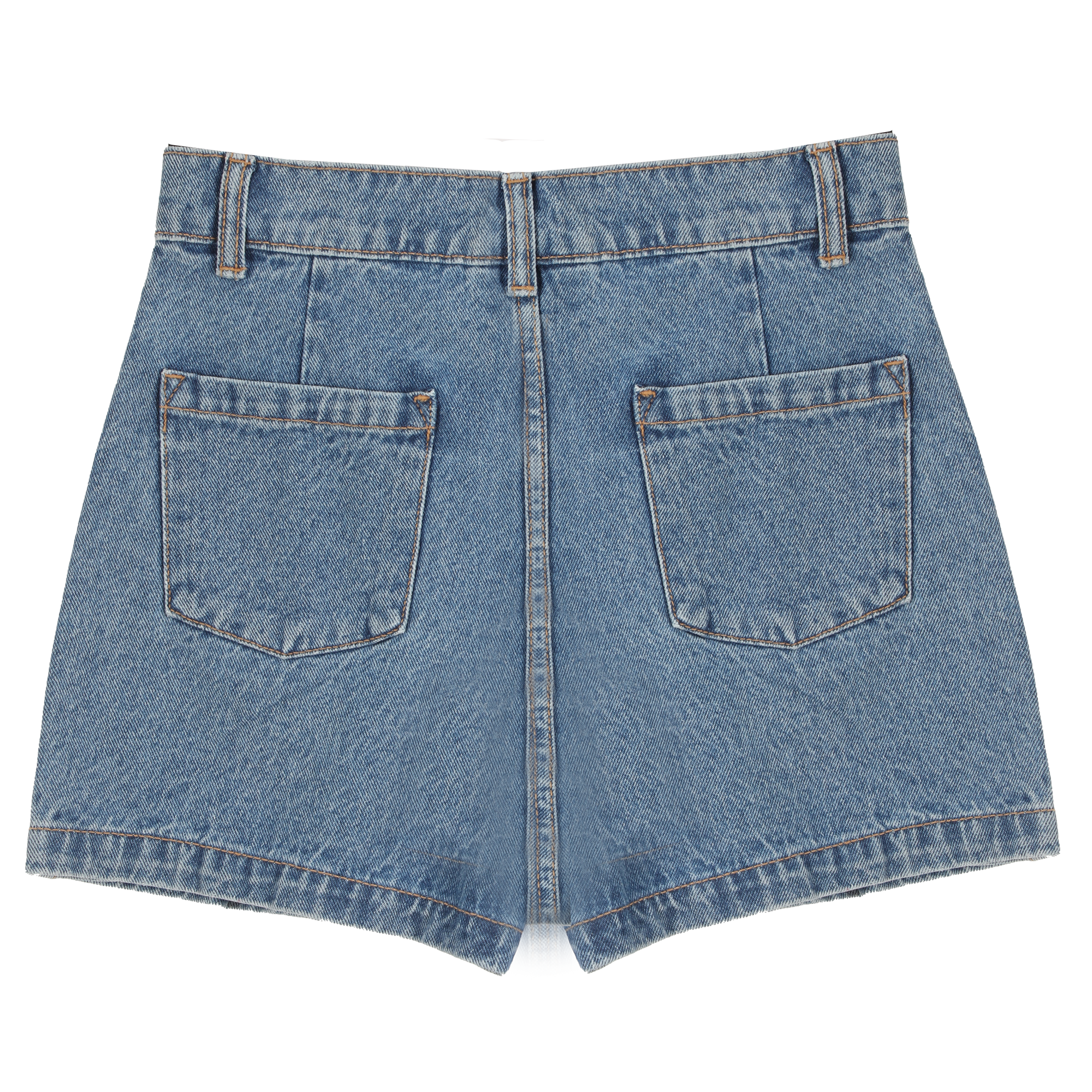 Jupe short en jeans 3/12 ans - Bleu