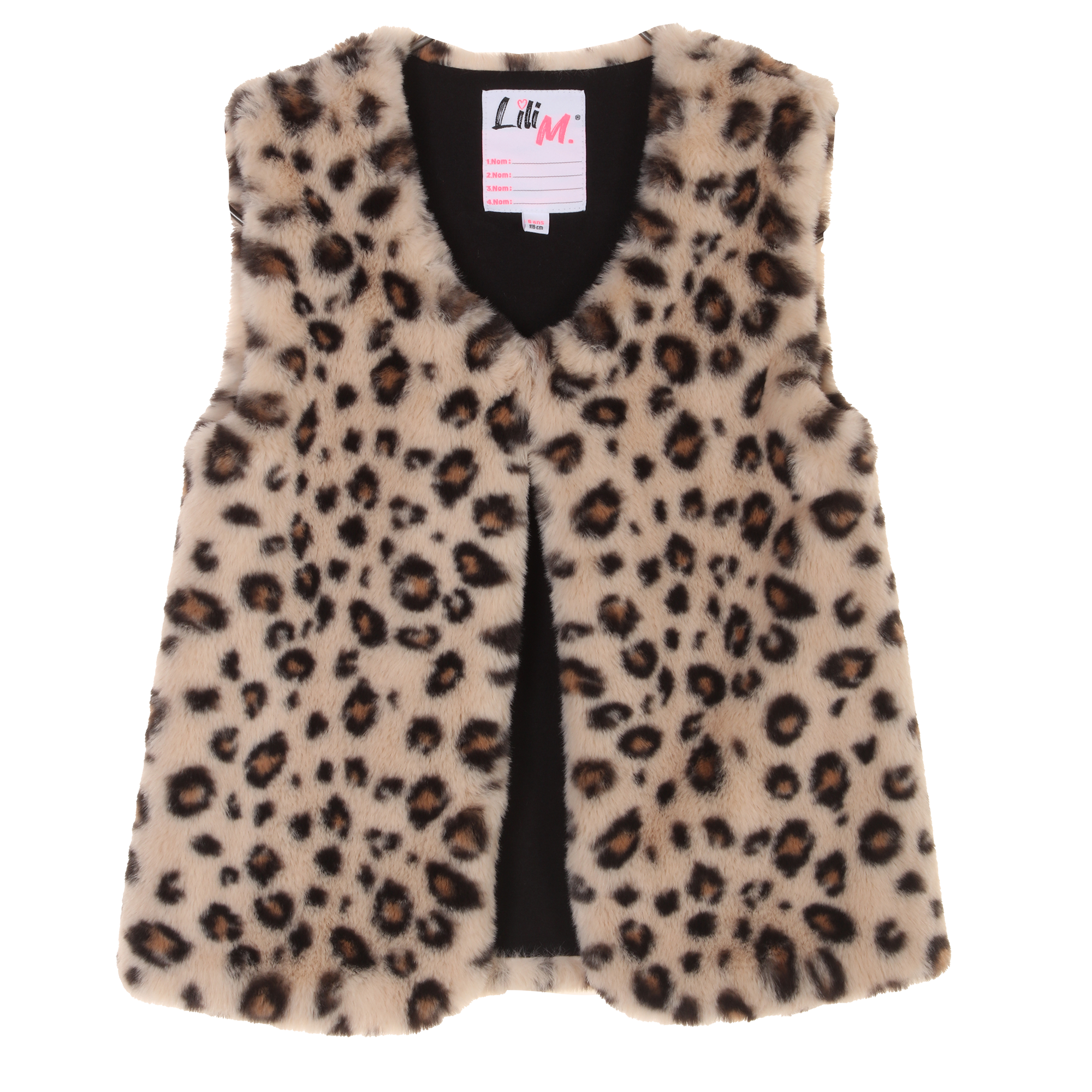 Gilet sans manches fausse fourrure 3/12 ans - Beige