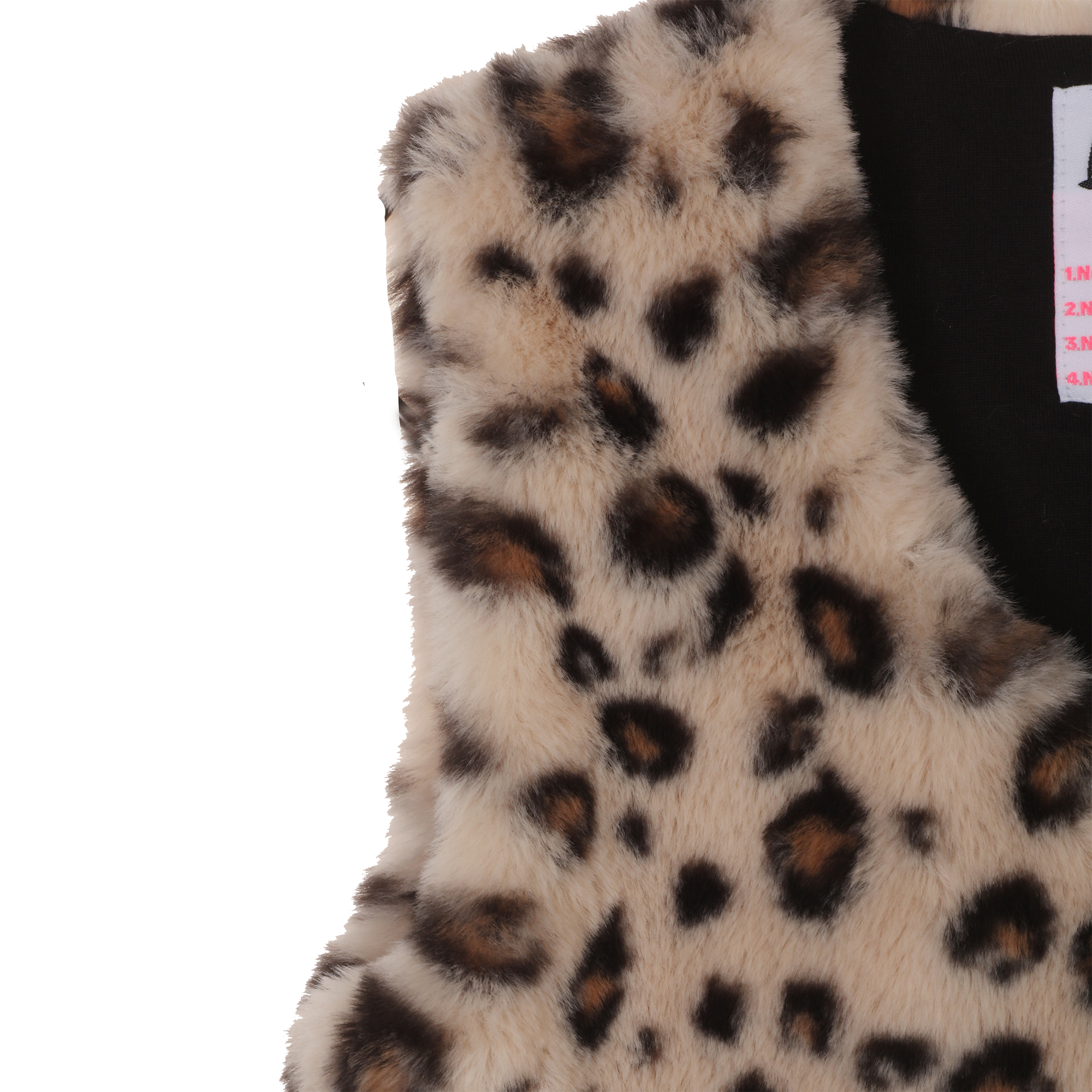 Gilet sans manches fausse fourrure 3/12 ans - Beige