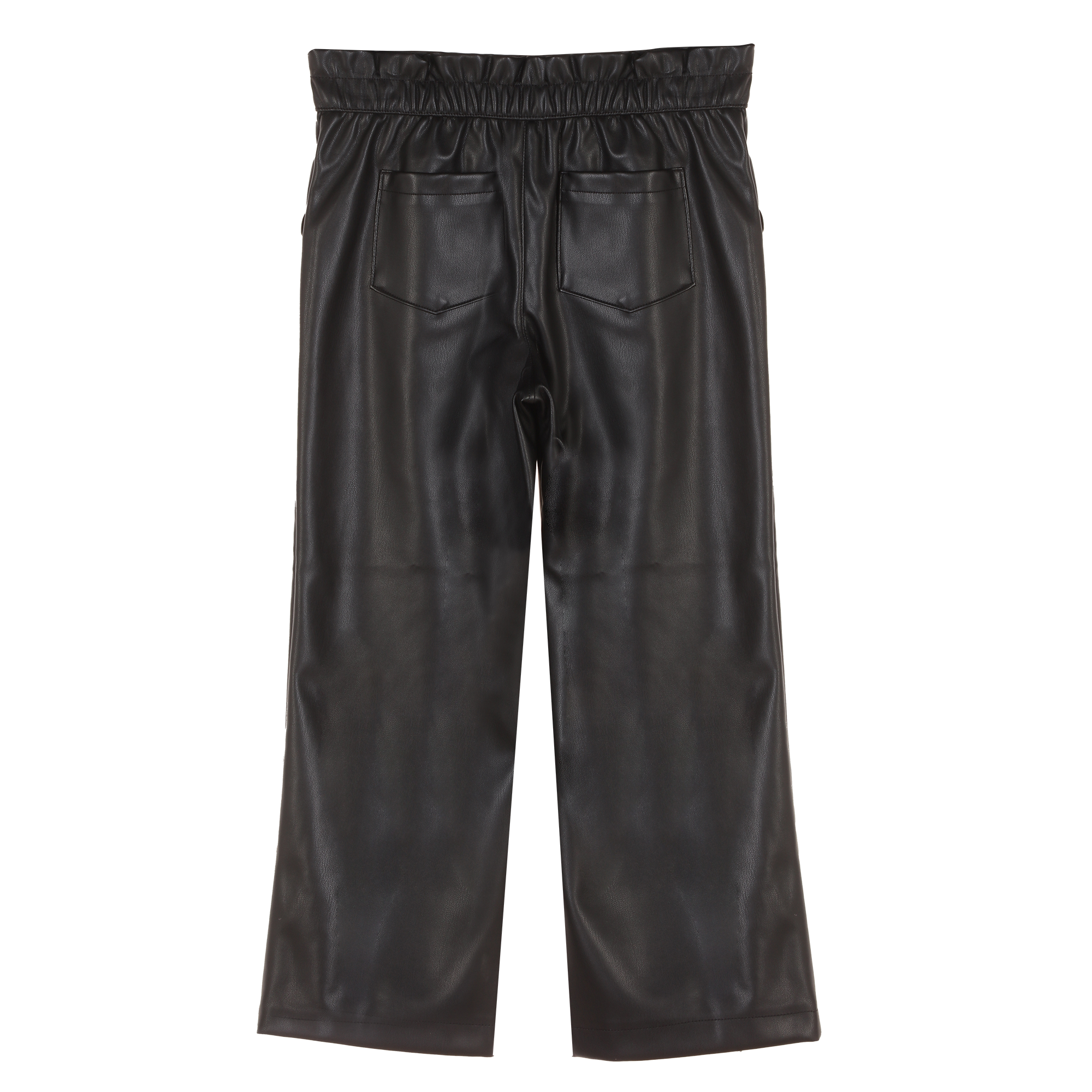 Pantalon en simili cuir 3/12 ans - Noir