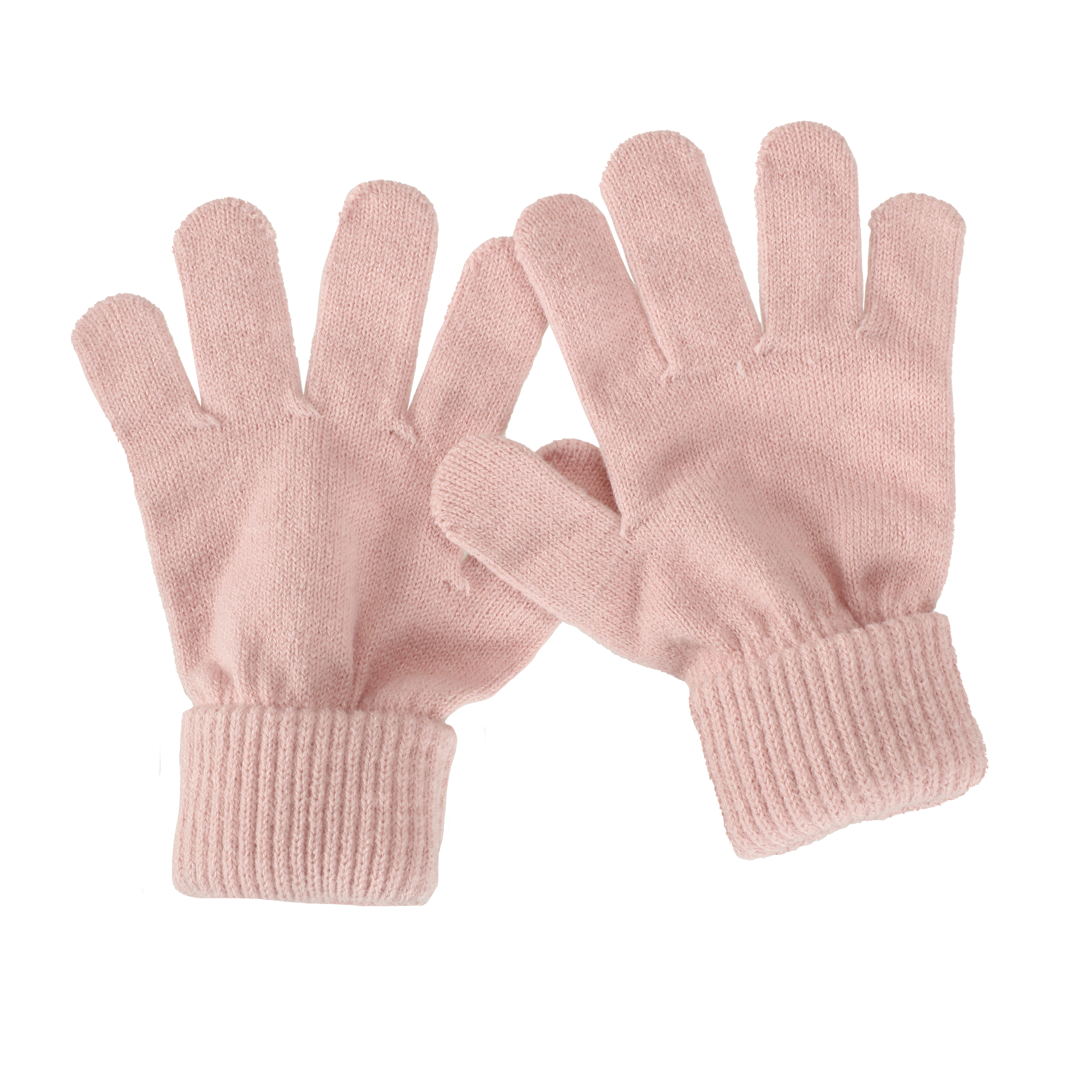 Ensemble snood, gants et bonnet - Rose