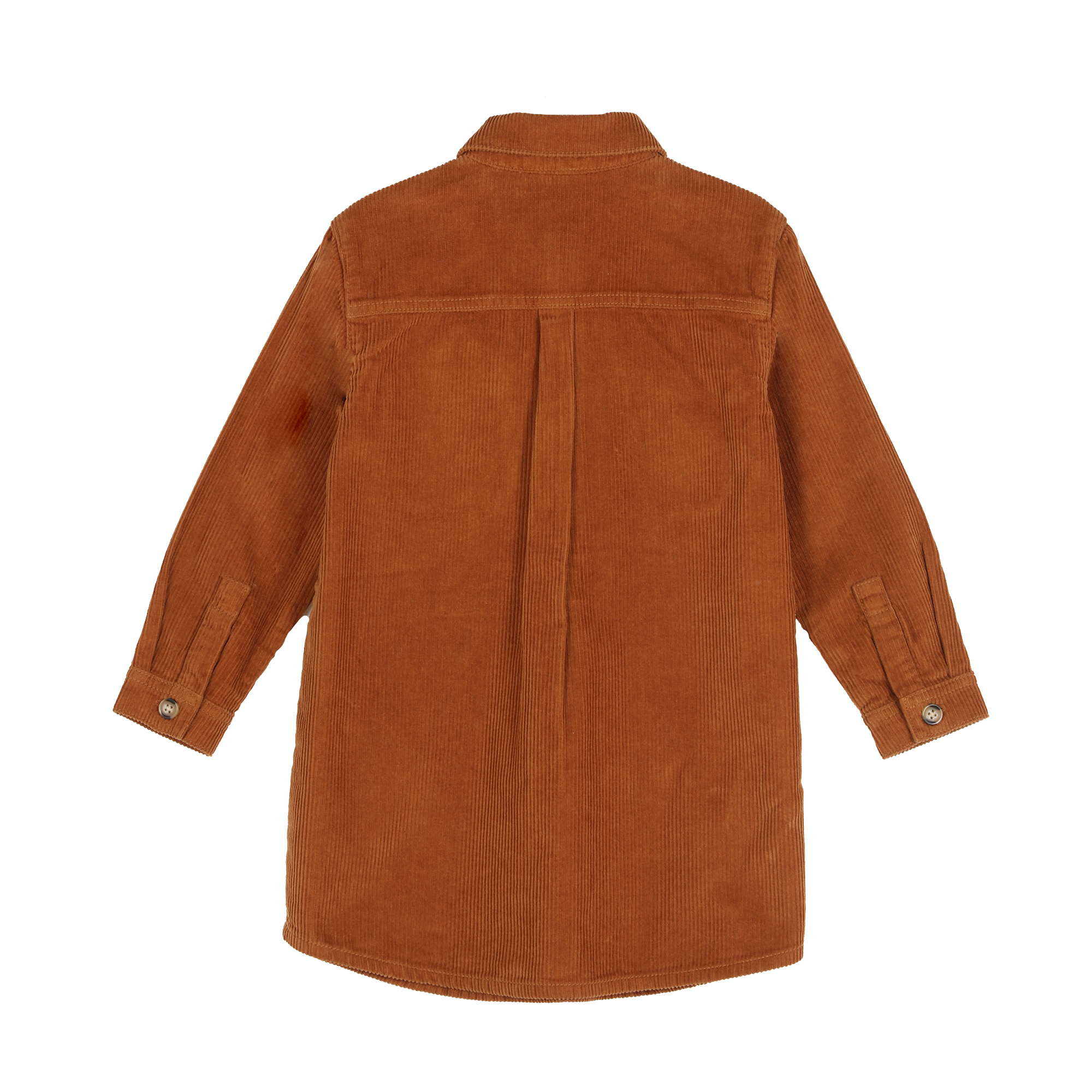 Robe chemise en velours 3/12 ans - Marron