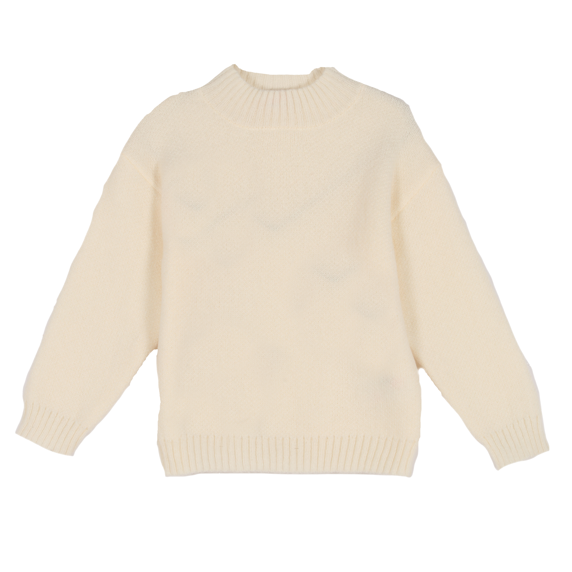 Pull col montant 3/12 ans - Blanc