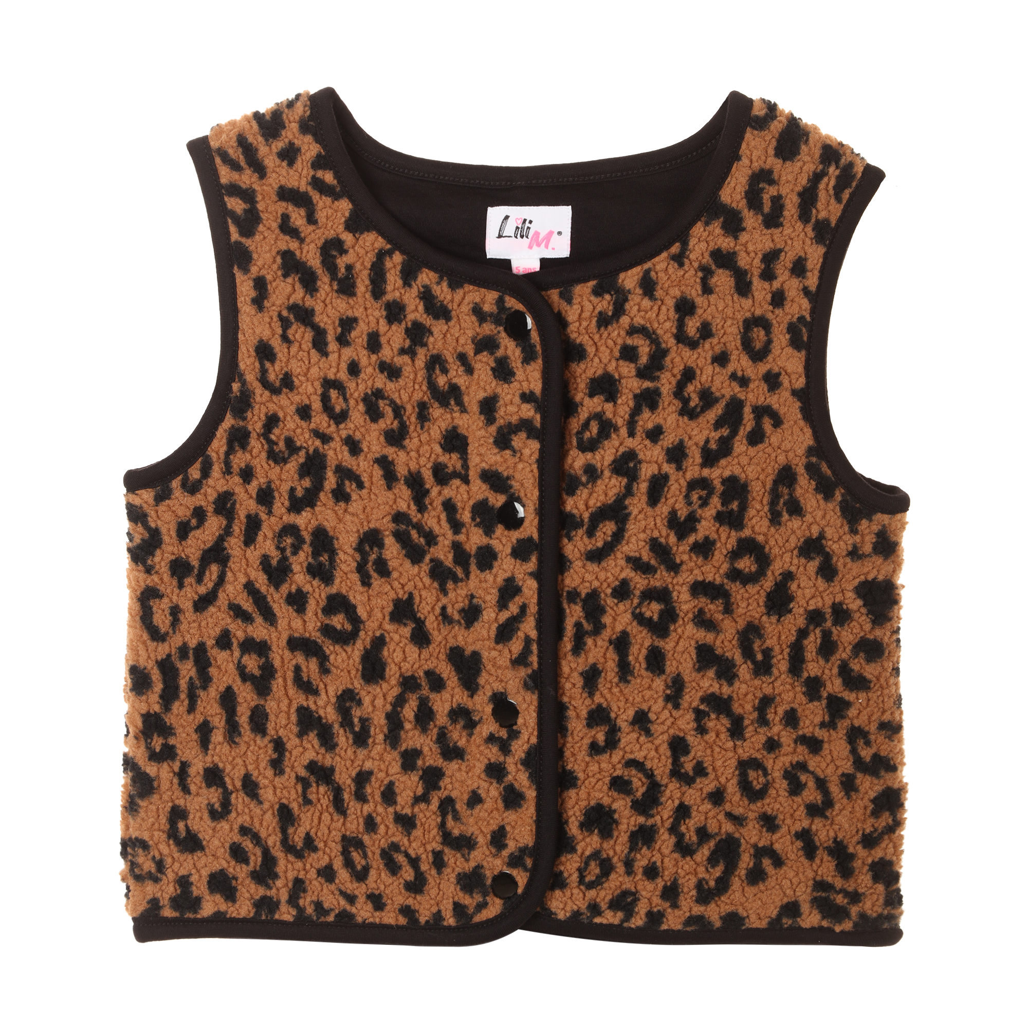 Veste sans manche léopard
