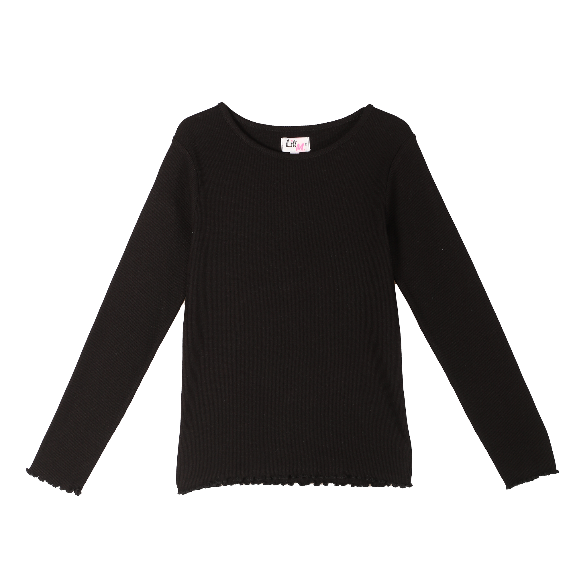 Tee-shirt côtelé - Noir