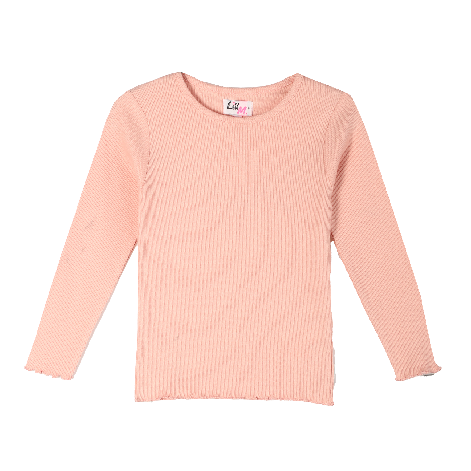 Tee-shirt côtelé - Rose