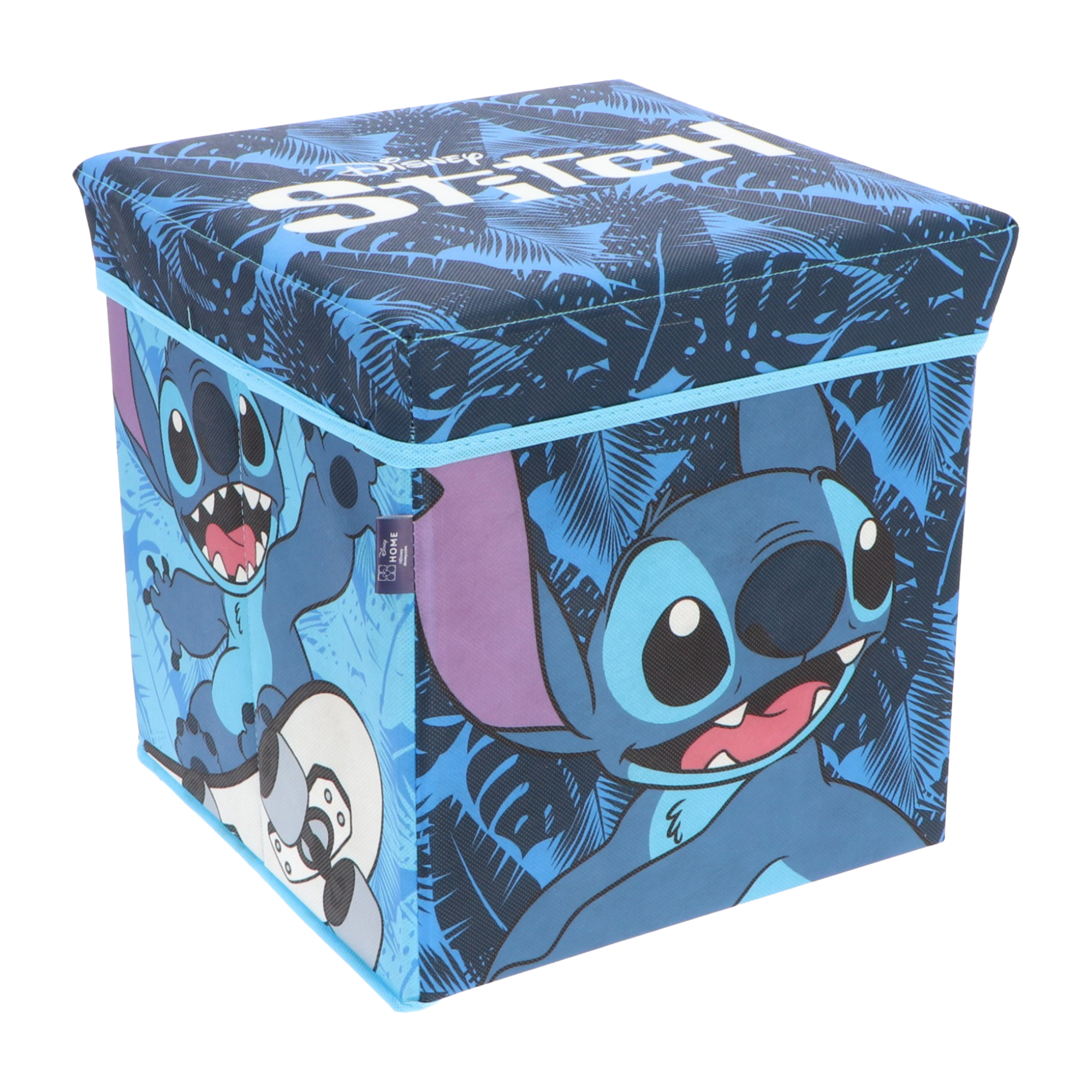 Pouf de rangement pliable Lilo et Stitch