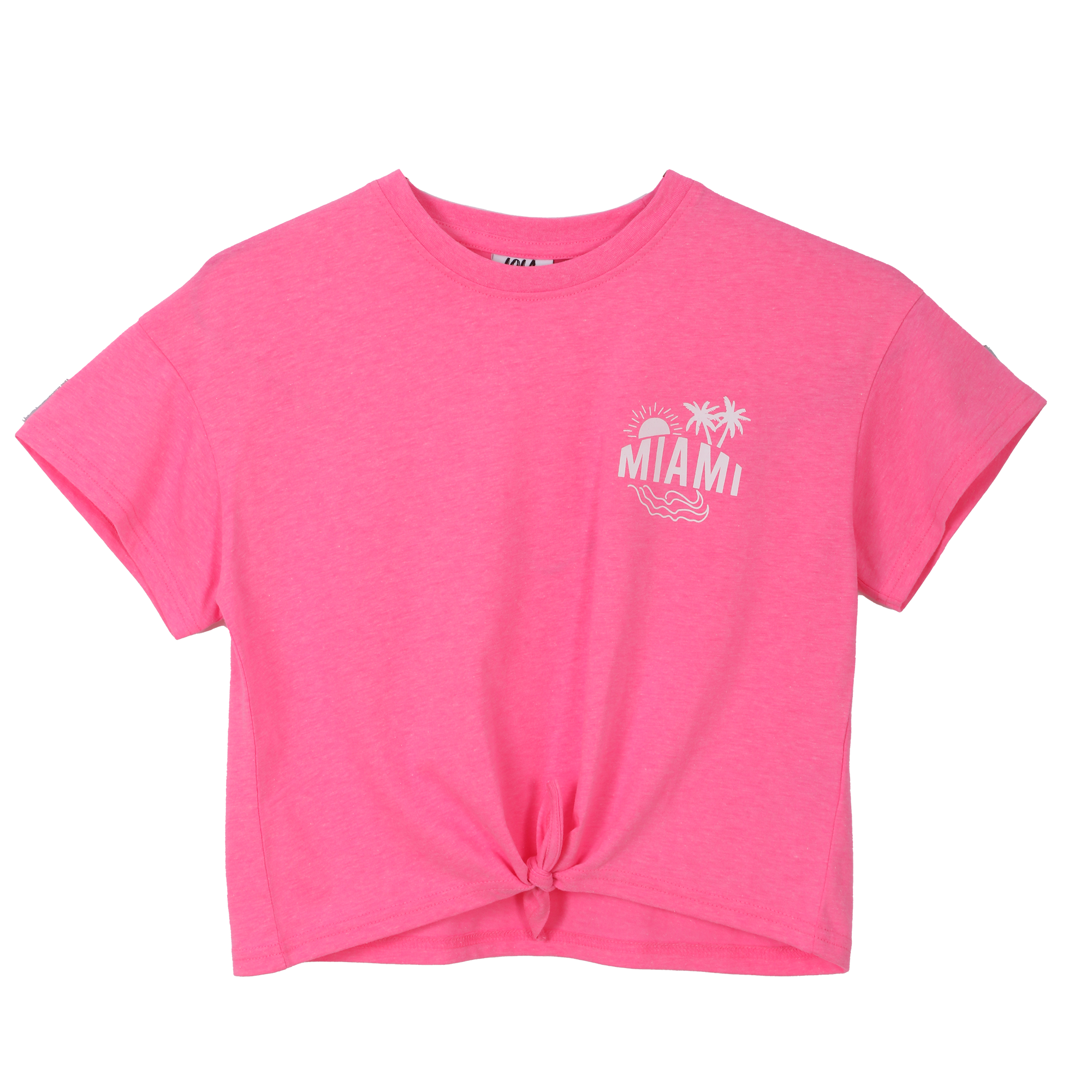 Tee-shirt oversize avec nœud 7/10 ans - Rose