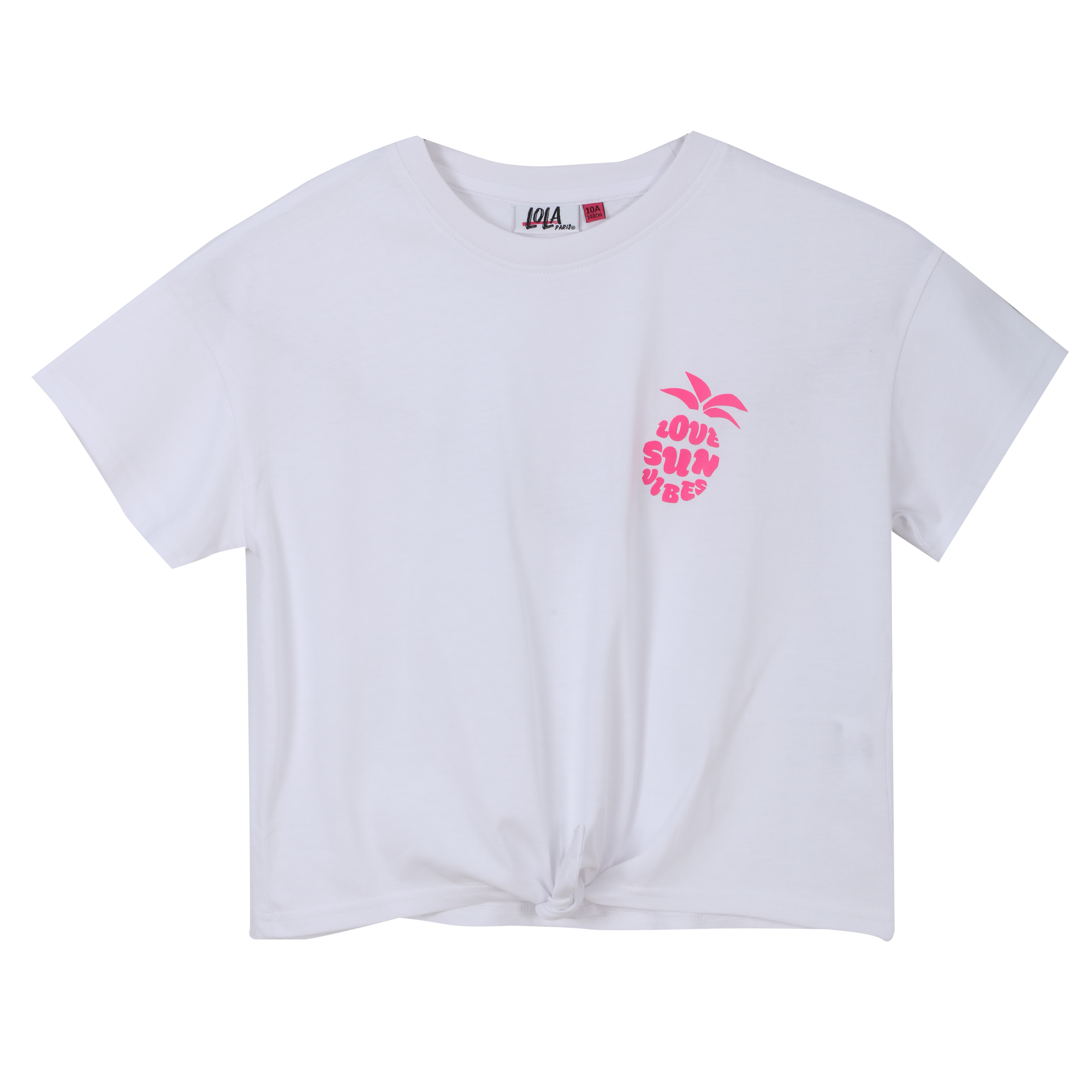 Tee-shirt oversize avec nœud 7/10 ans - Bleu