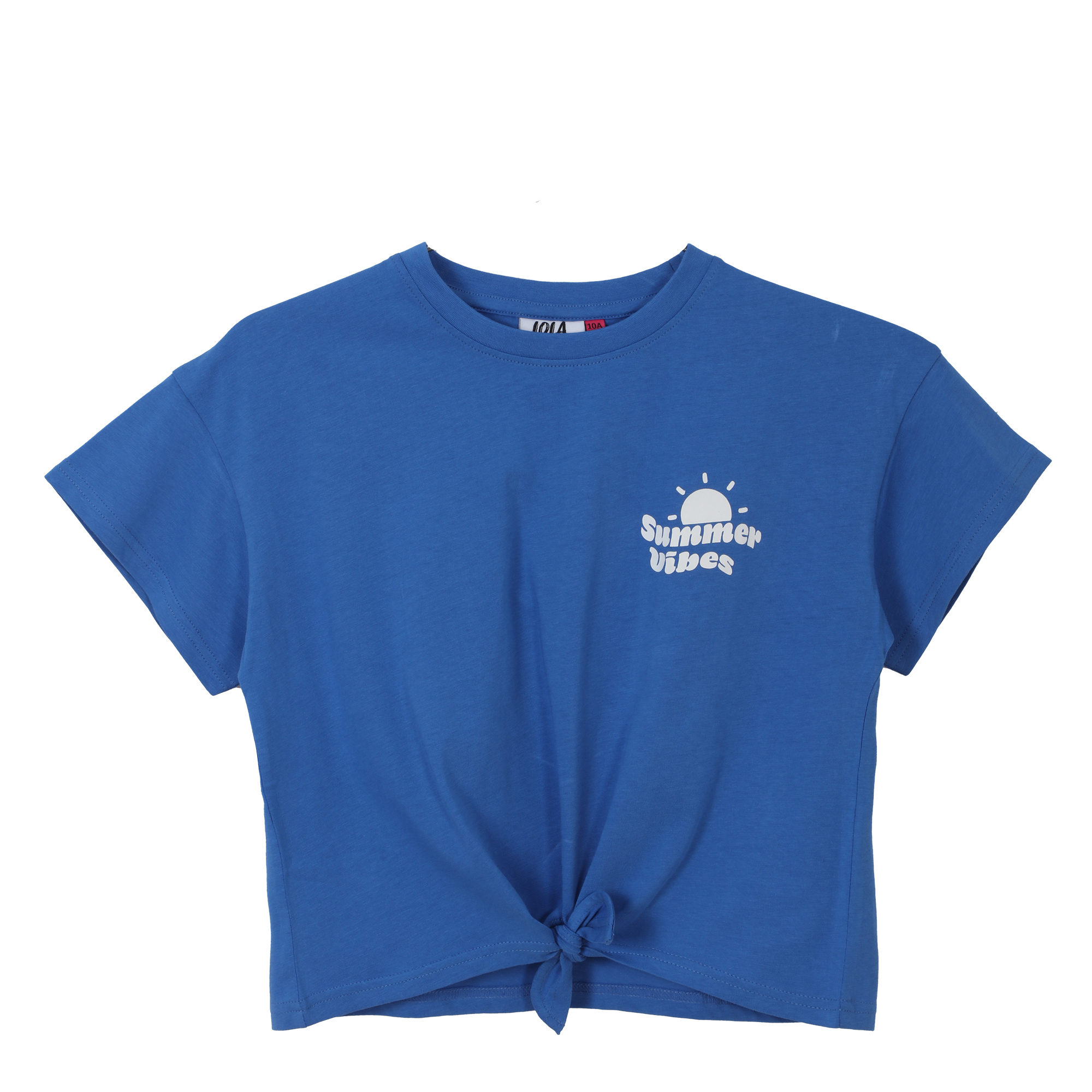 Tee-shirt oversize avec nœud 7/10 ans - Bleu