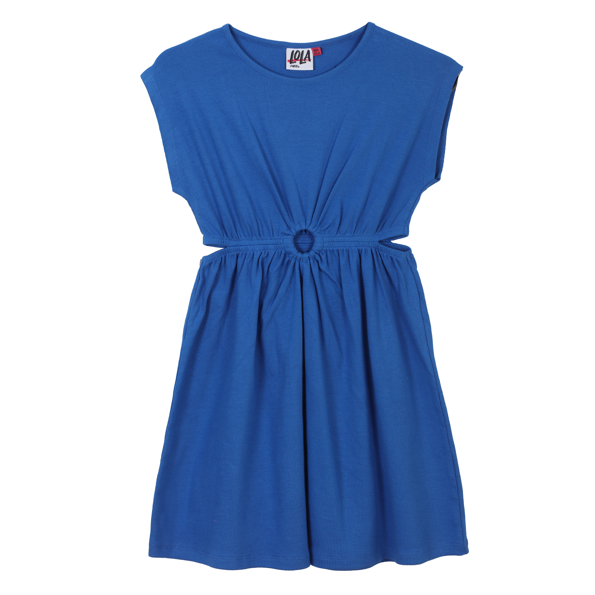 Robe côtelée 7/10 ans - Bleu