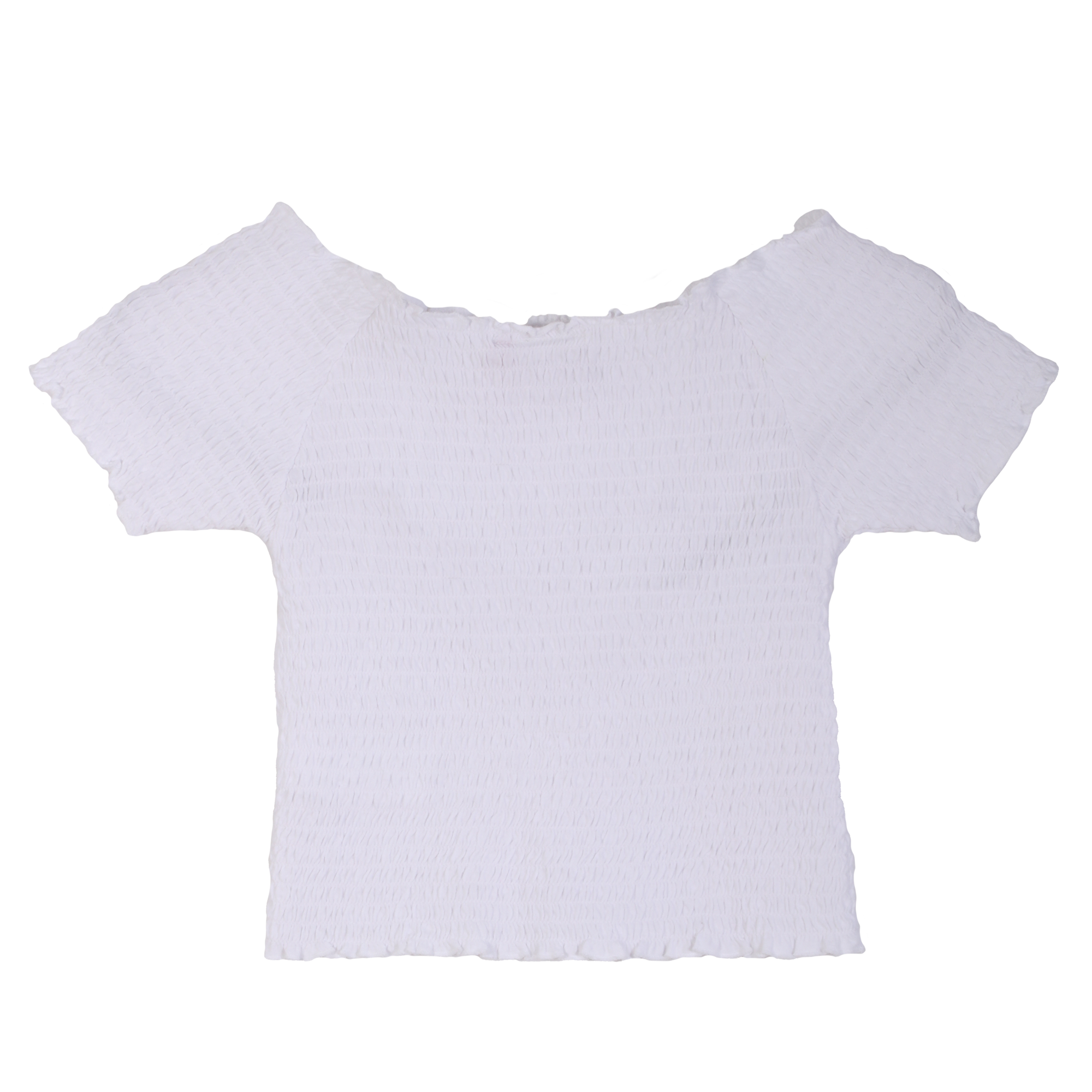 Tee-shirt élastique 7/12 ans - Blanc