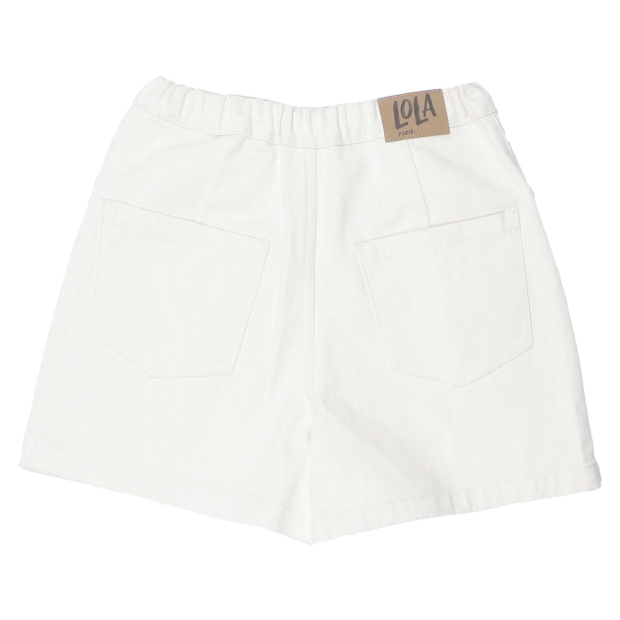 Jupe short 7/12 ans - Blanc