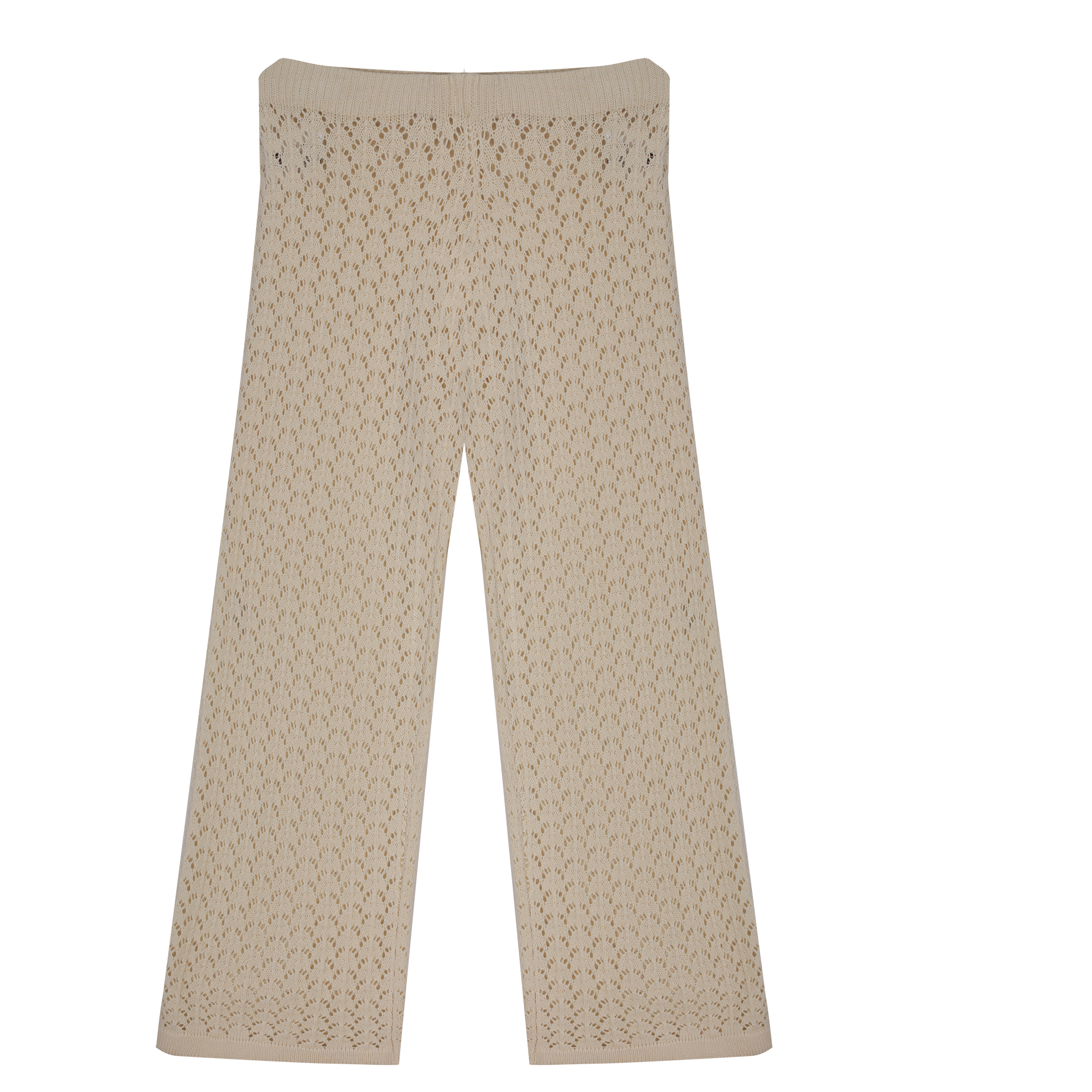 Pantalon en crochet 7/12 ans - Blanc