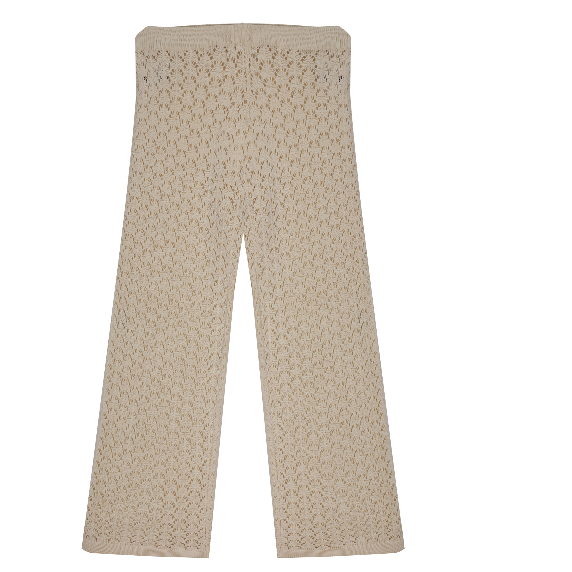 Pantalon en crochet 7/12 ans - Blanc