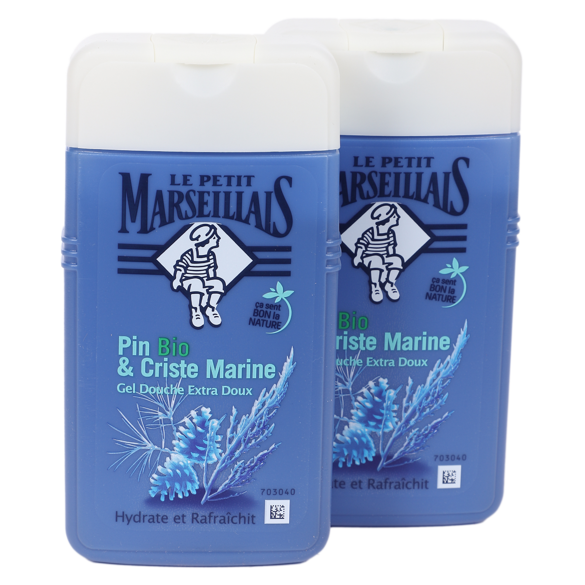LOT DE 2 GELS DOUCHE PIN ET CRISTE MARINE