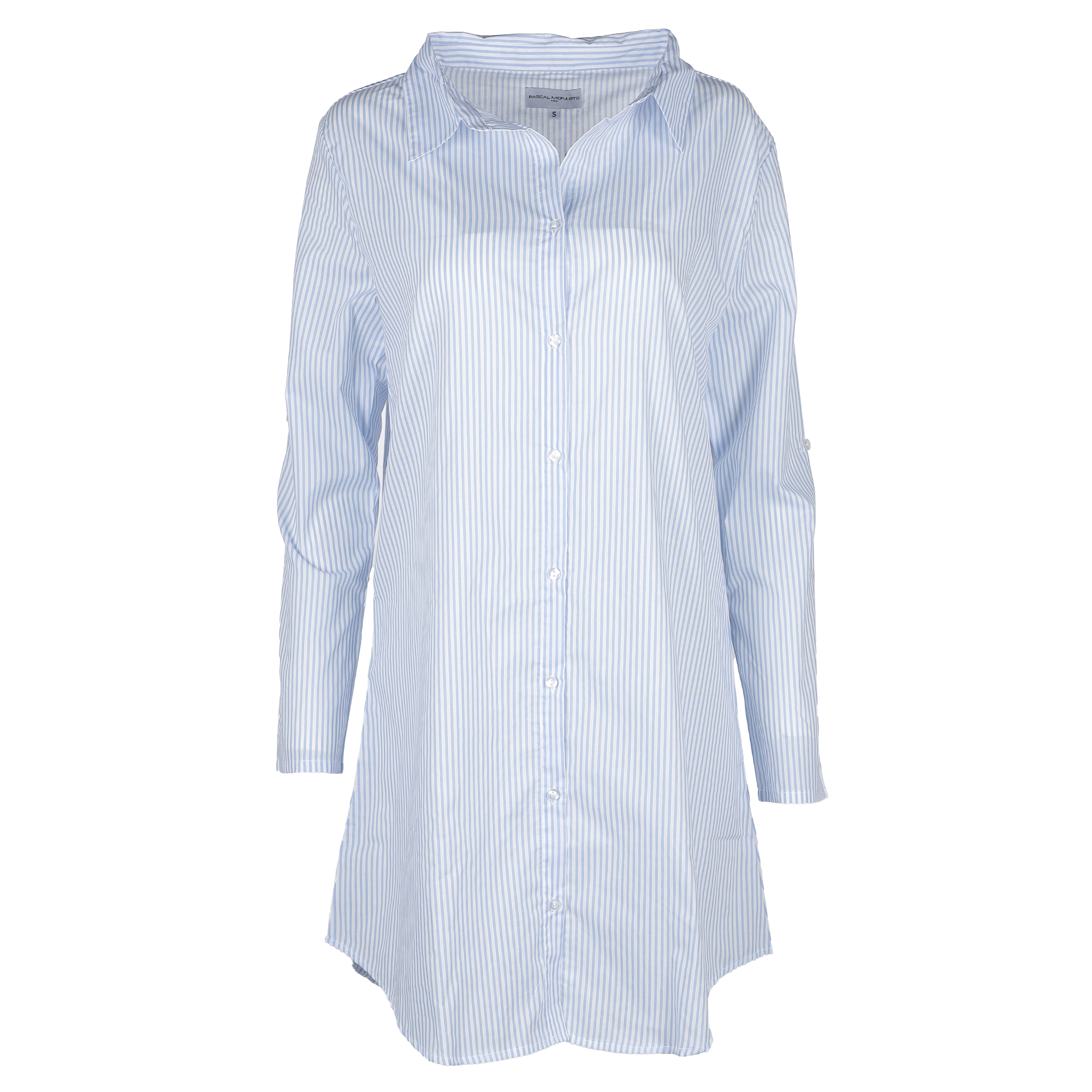 Chemise longue rayée