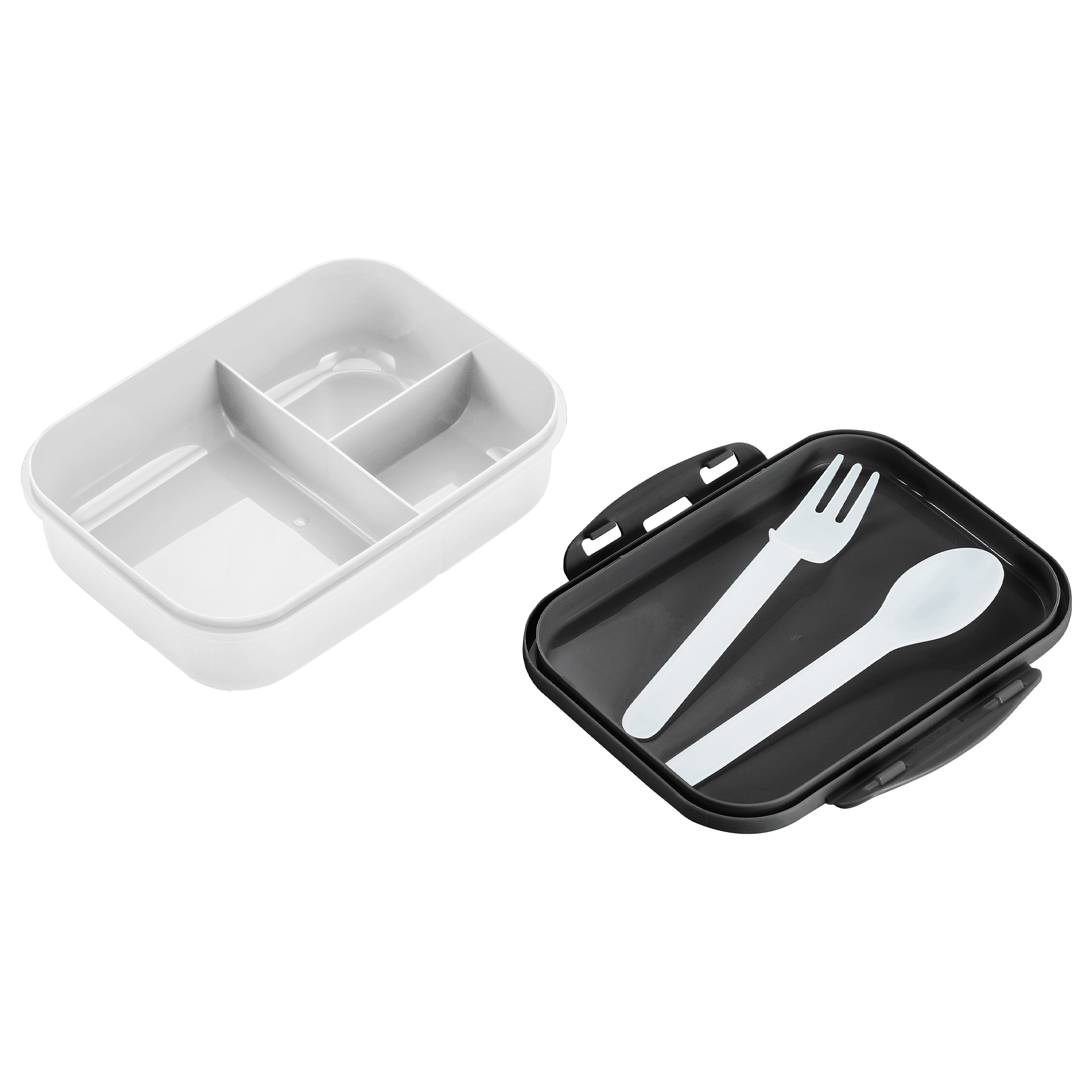 Lunch box + couverts en plastique