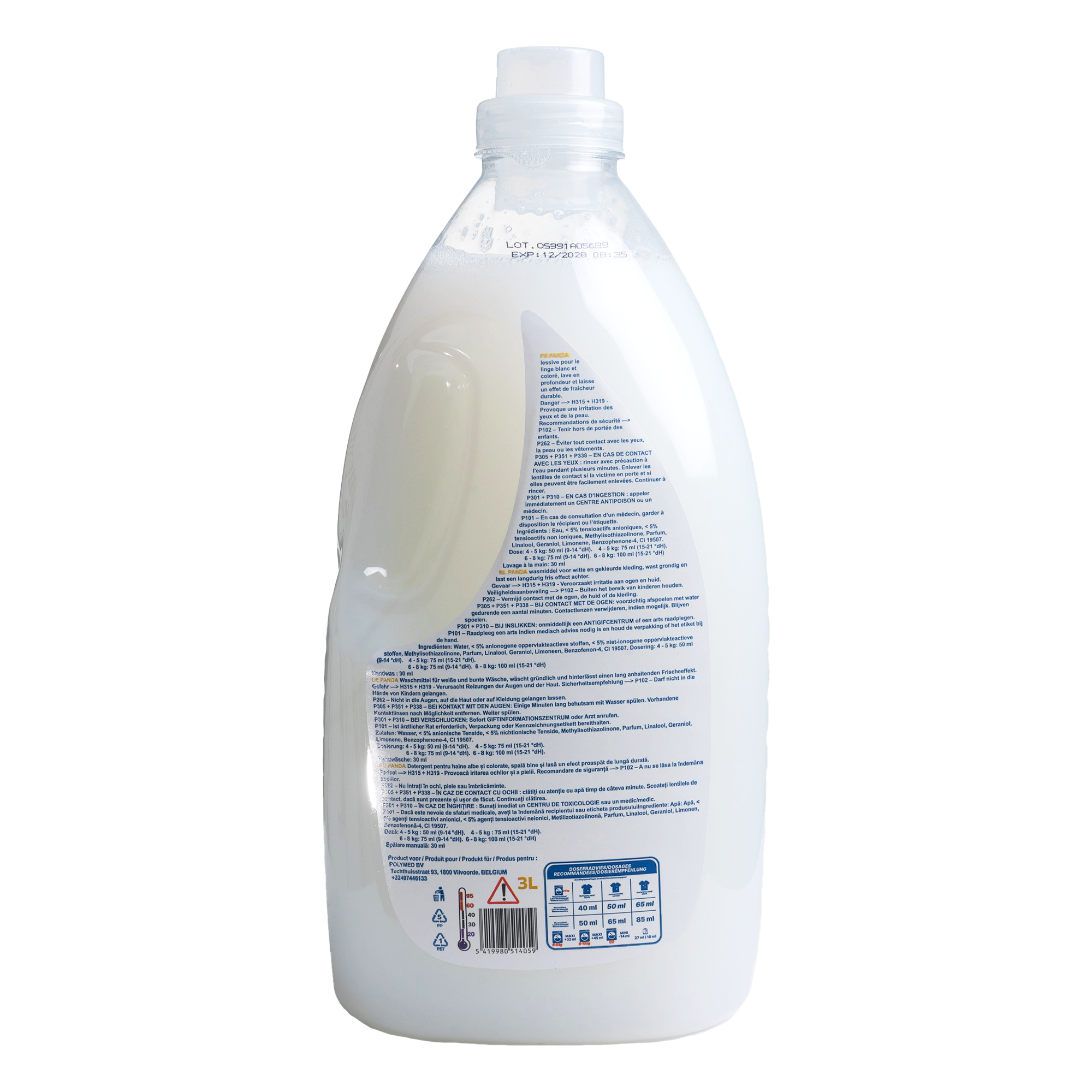 Lessive liquide au savon de Marseille Panda