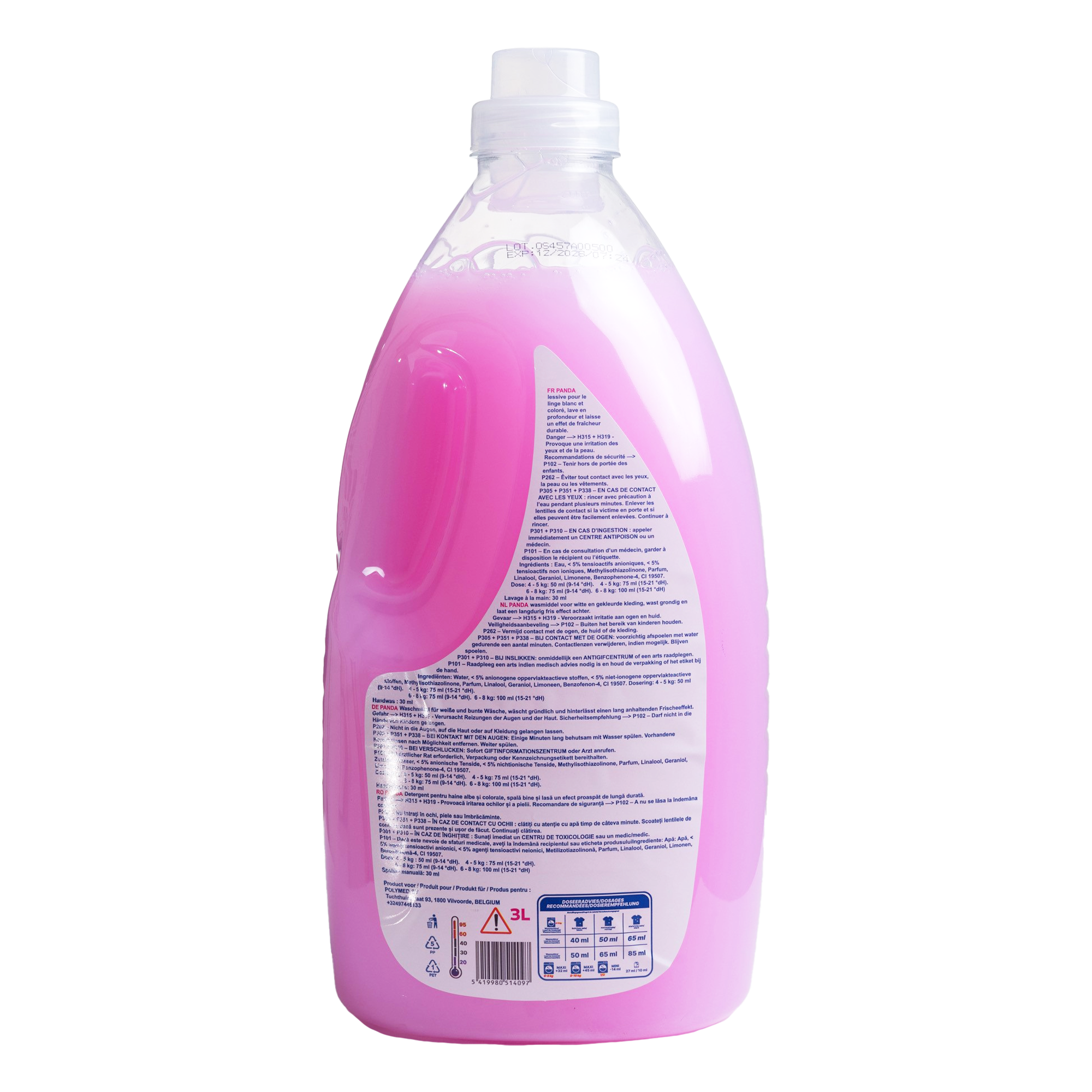 Lessive liquide Rose Passion Panda