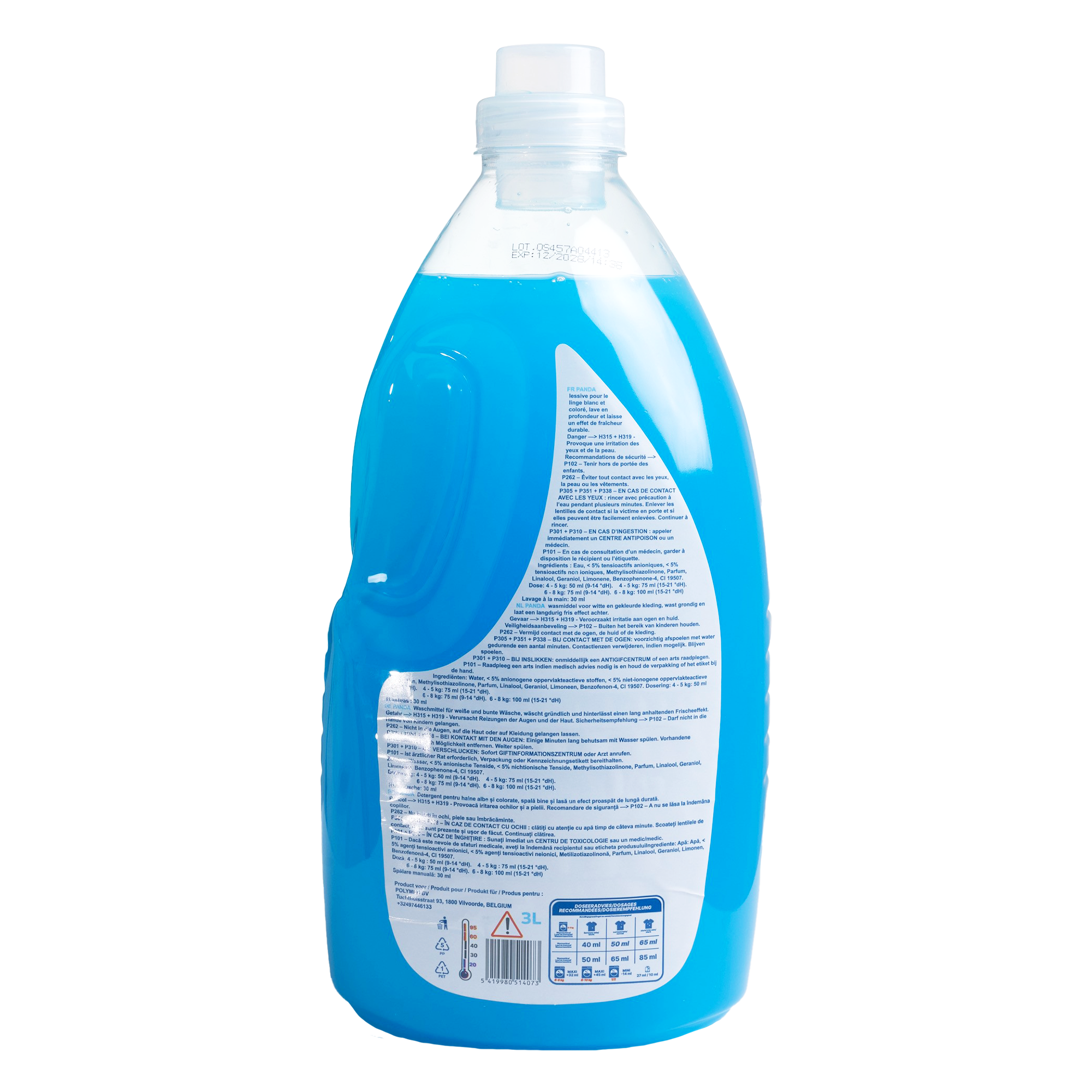 Lessive liquide Eau de Bleu Panda