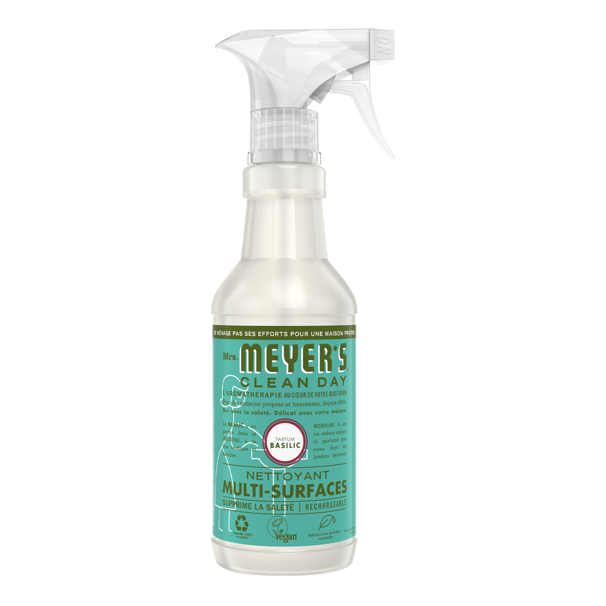 Spray nettoyant multi-surfaces parfum Basilic