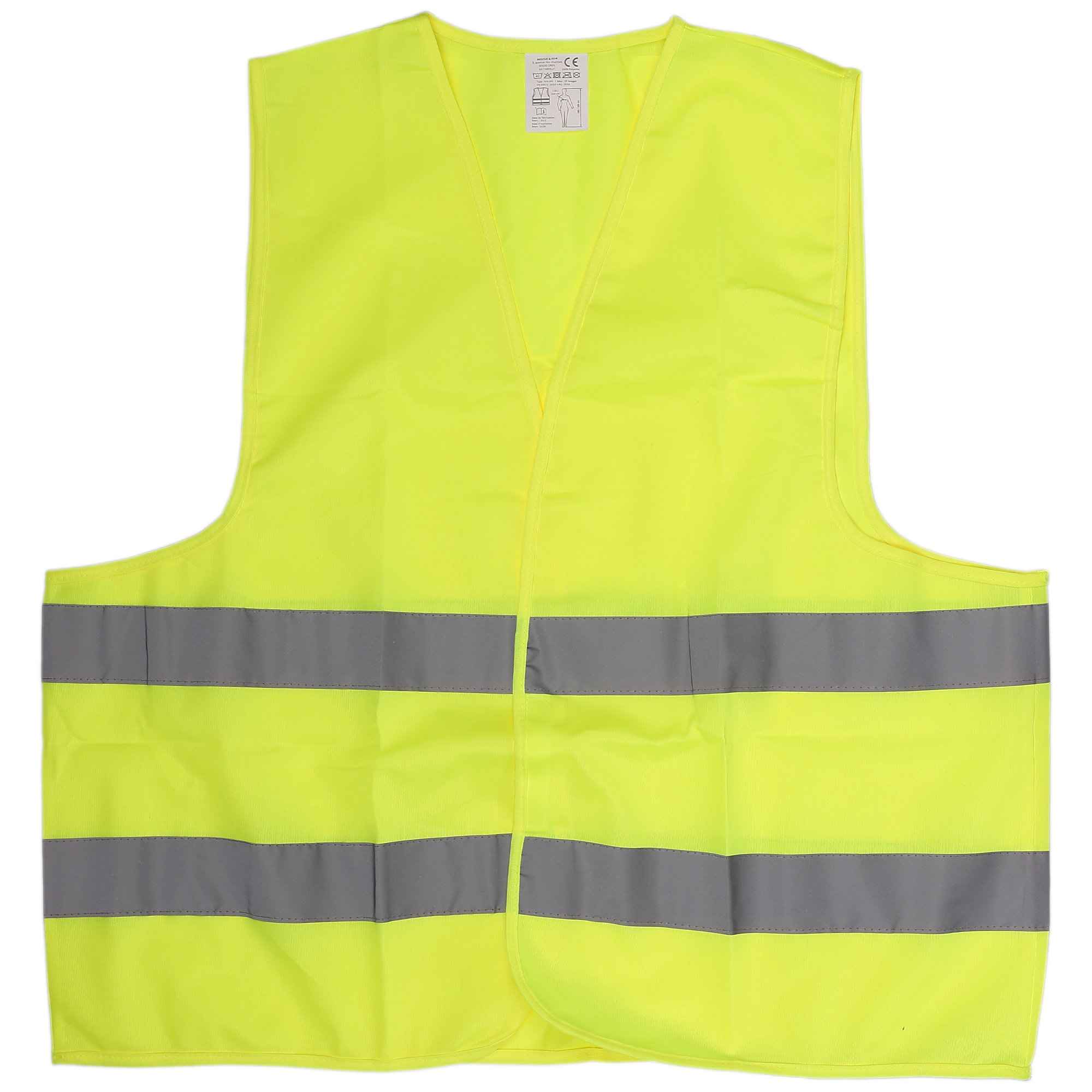 Gilet de sécurité adulte jaune
