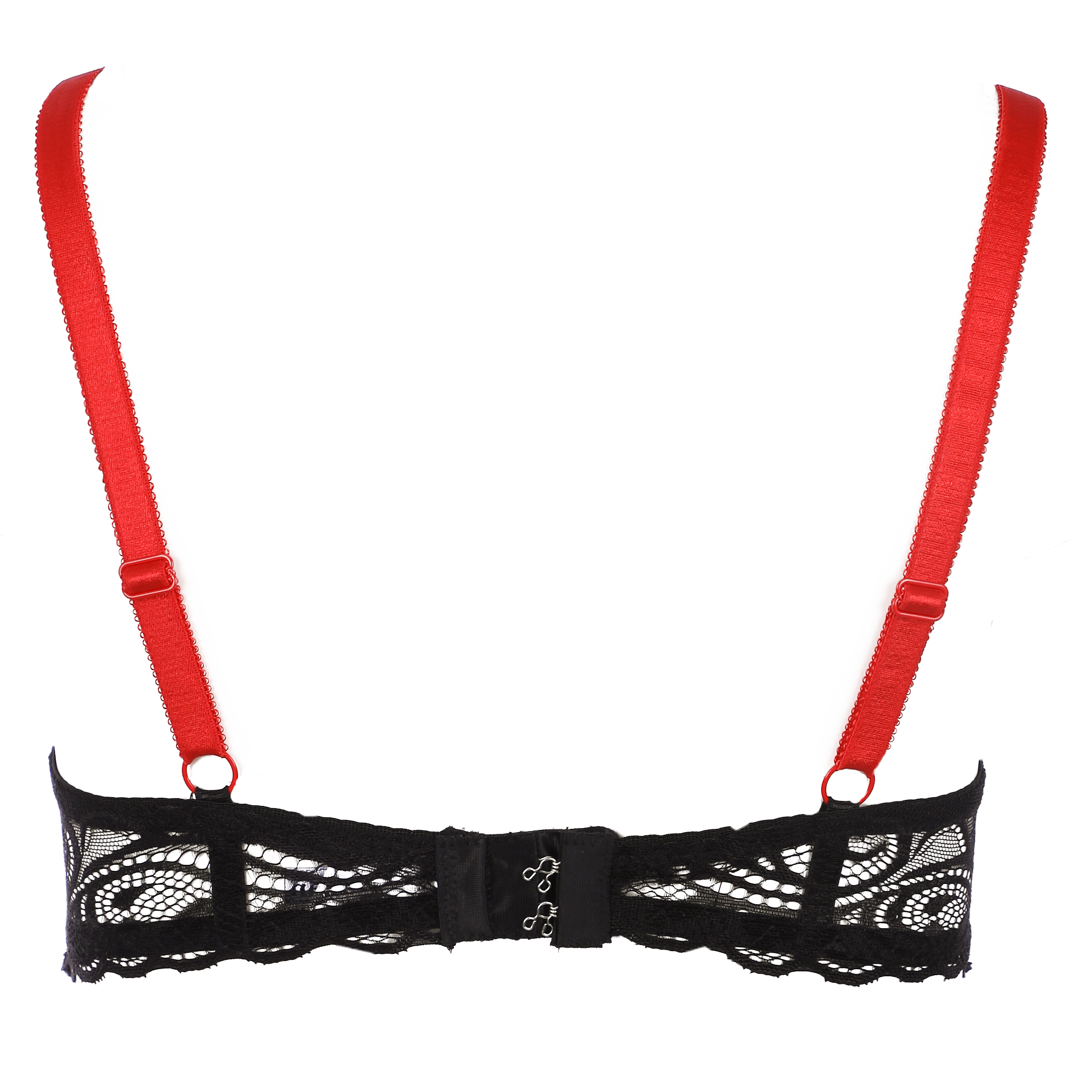 Soutien gorge rouge et noir