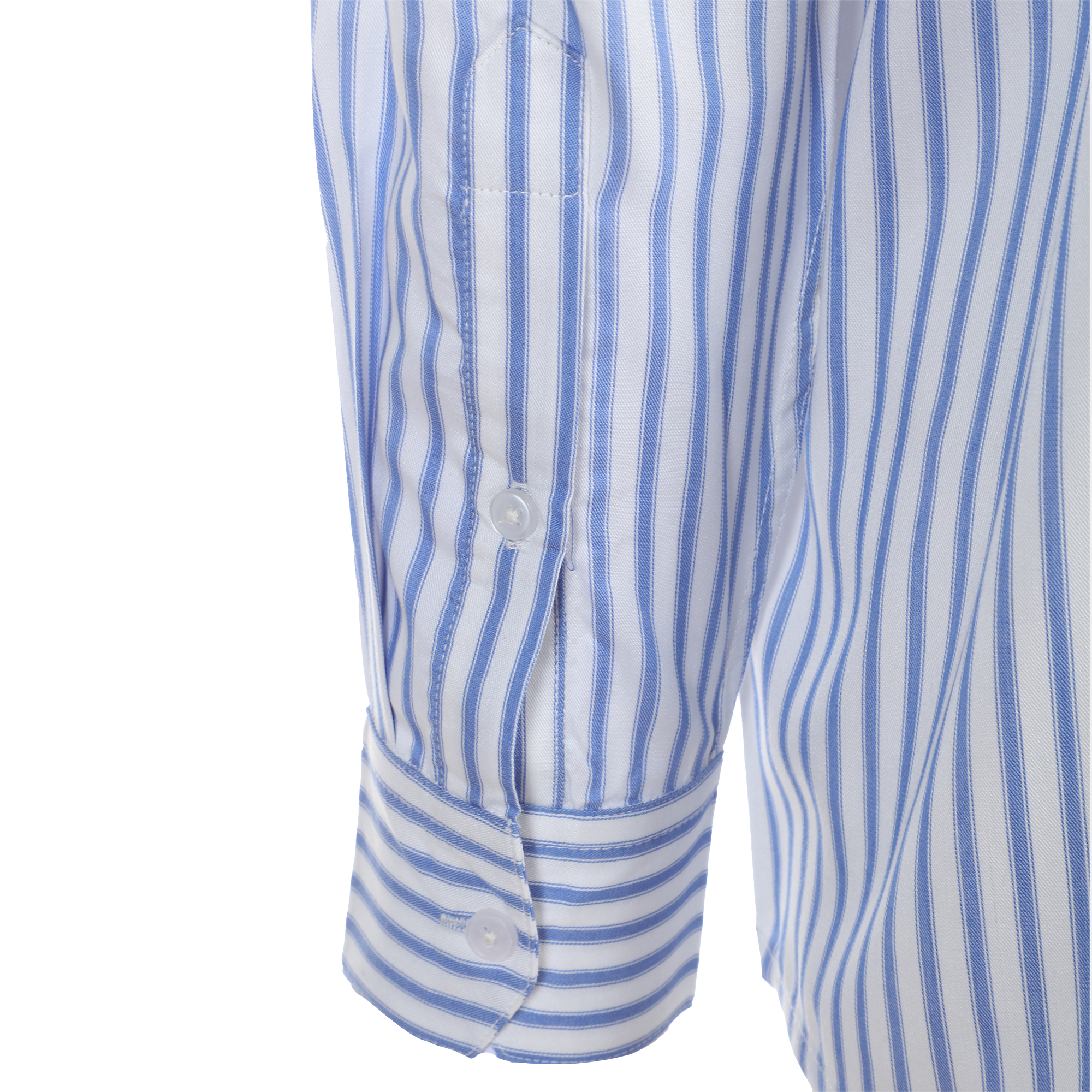 Chemise à rayures  - Blanc