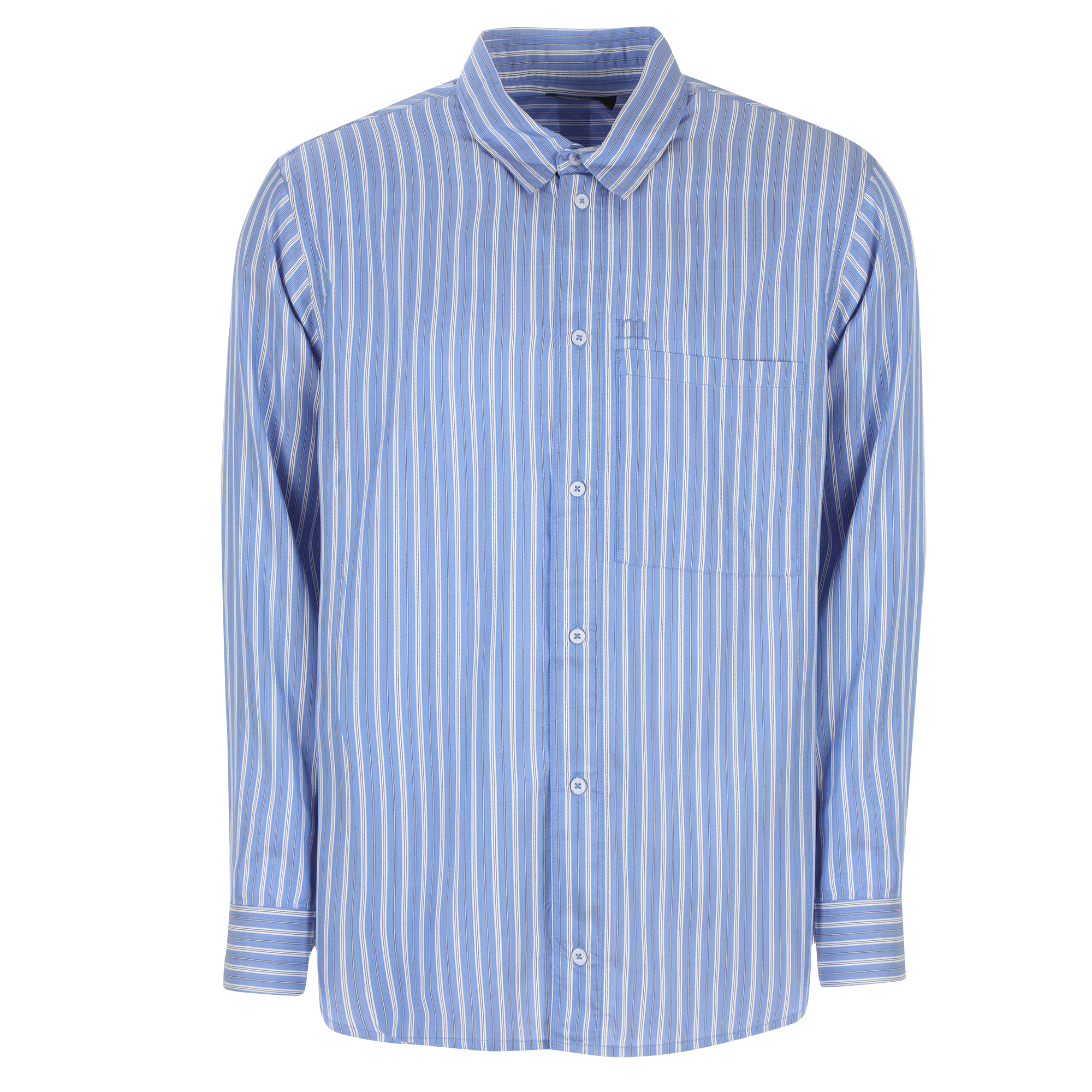 Chemise à rayures  - Bleu