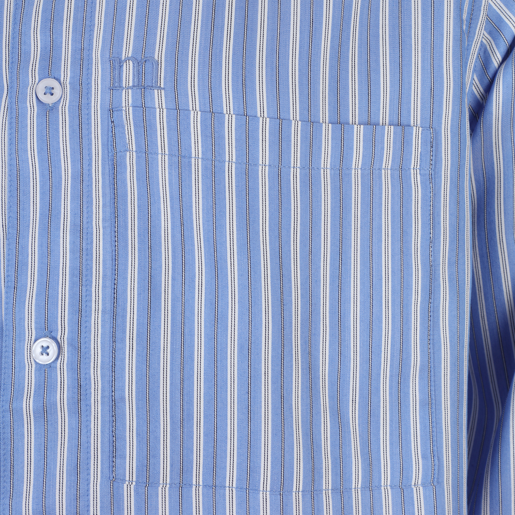 Chemise à rayures  - Bleu
