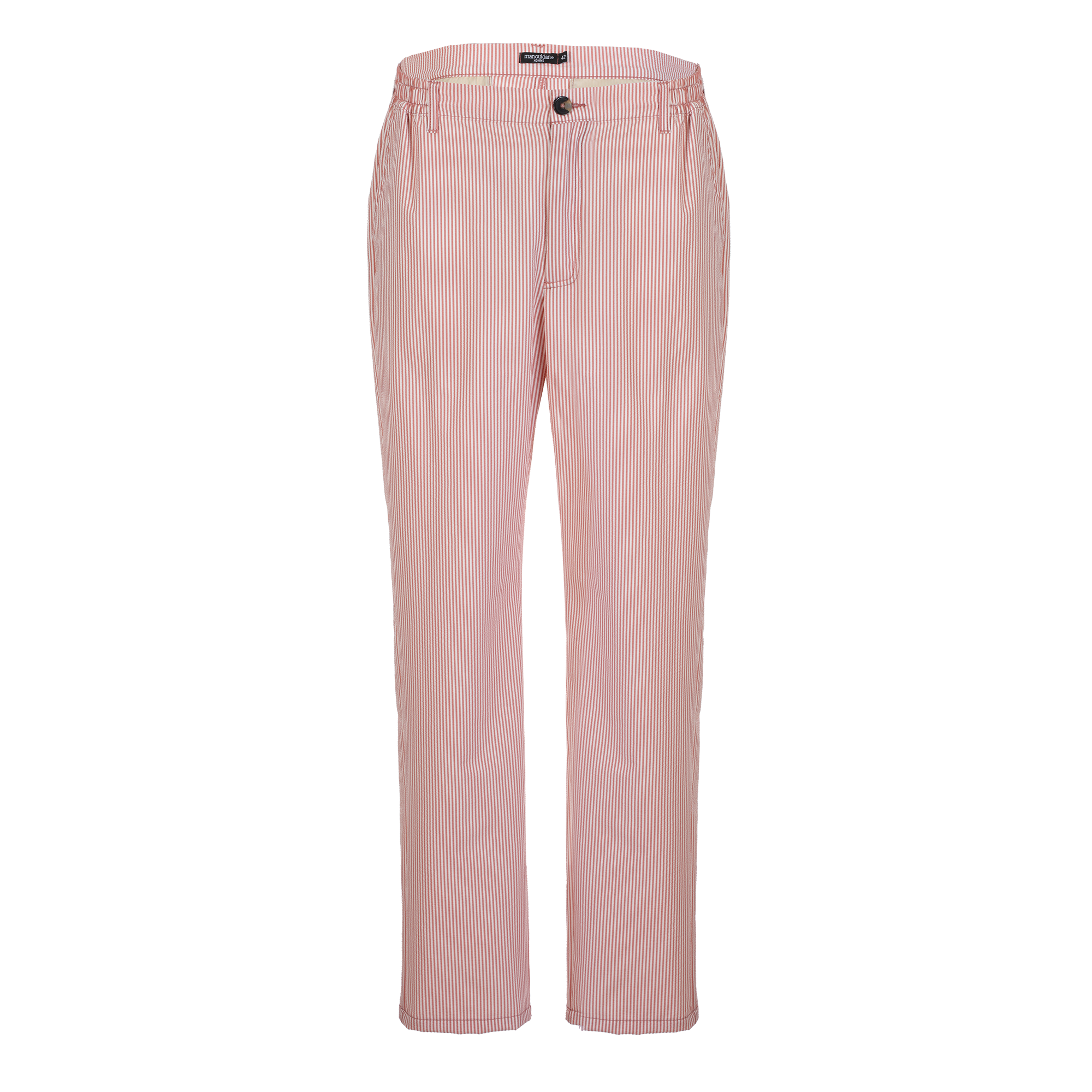 Pantalon seersucker - Orange
