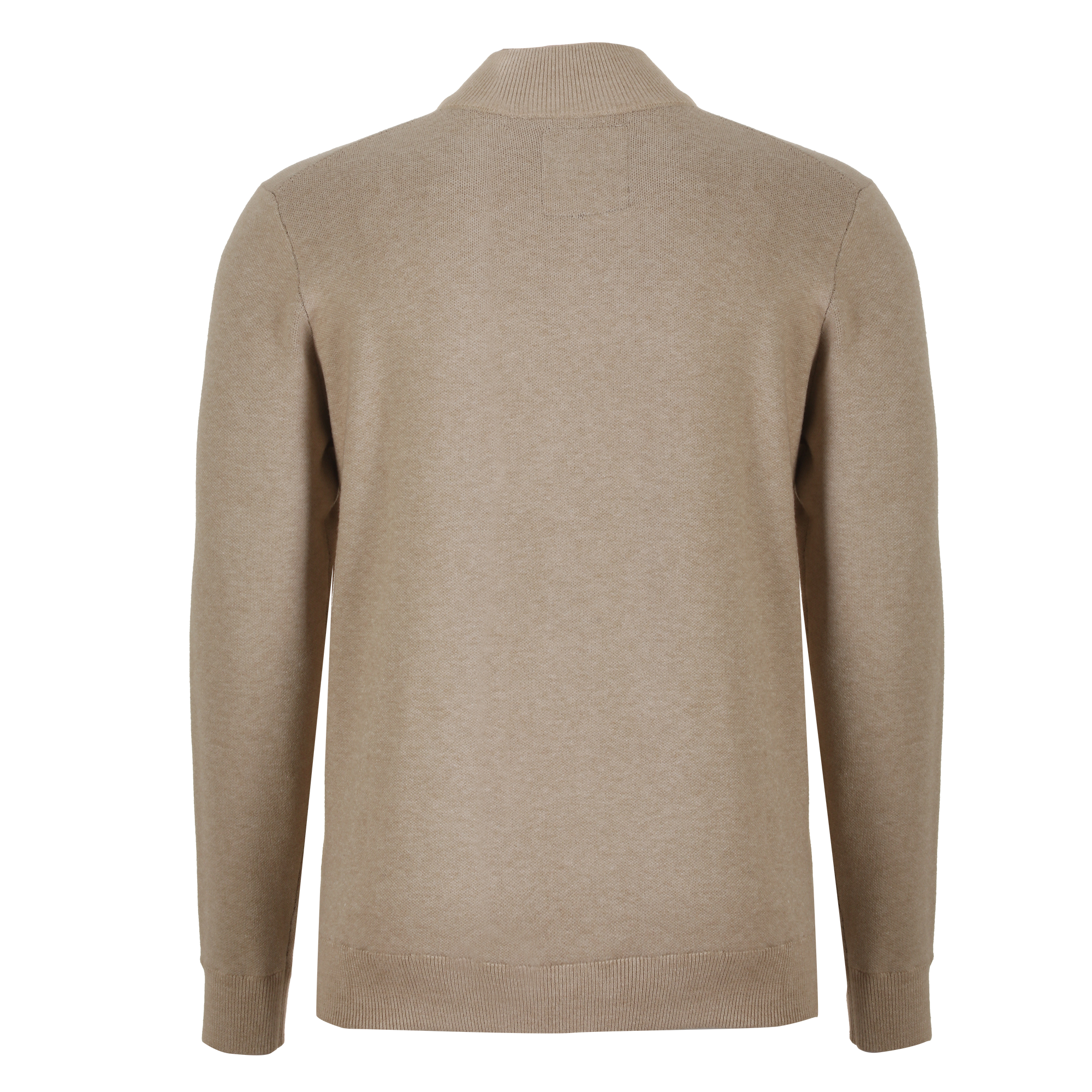 Pull col zippé - Beige