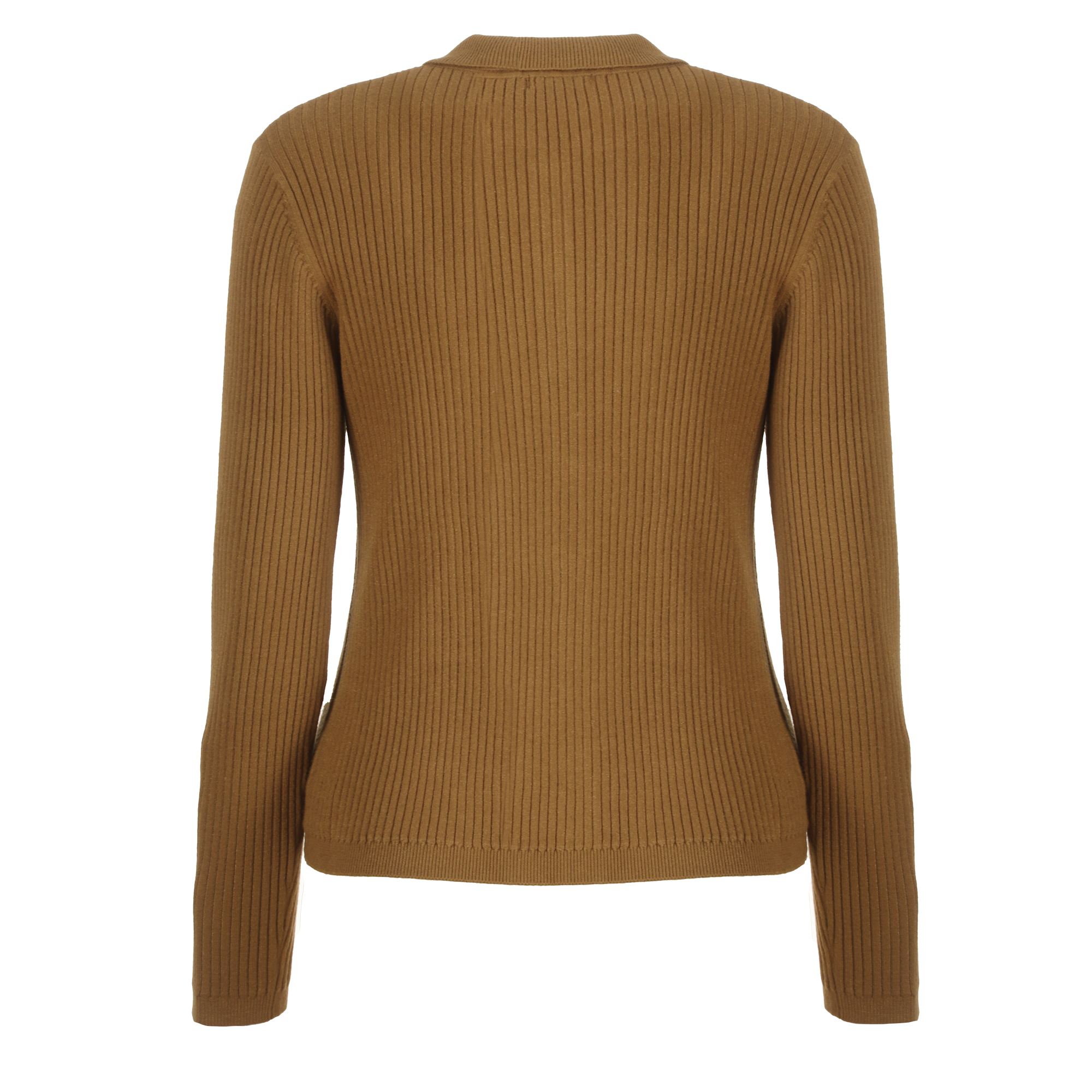 Cardigan col polo  - Jaune