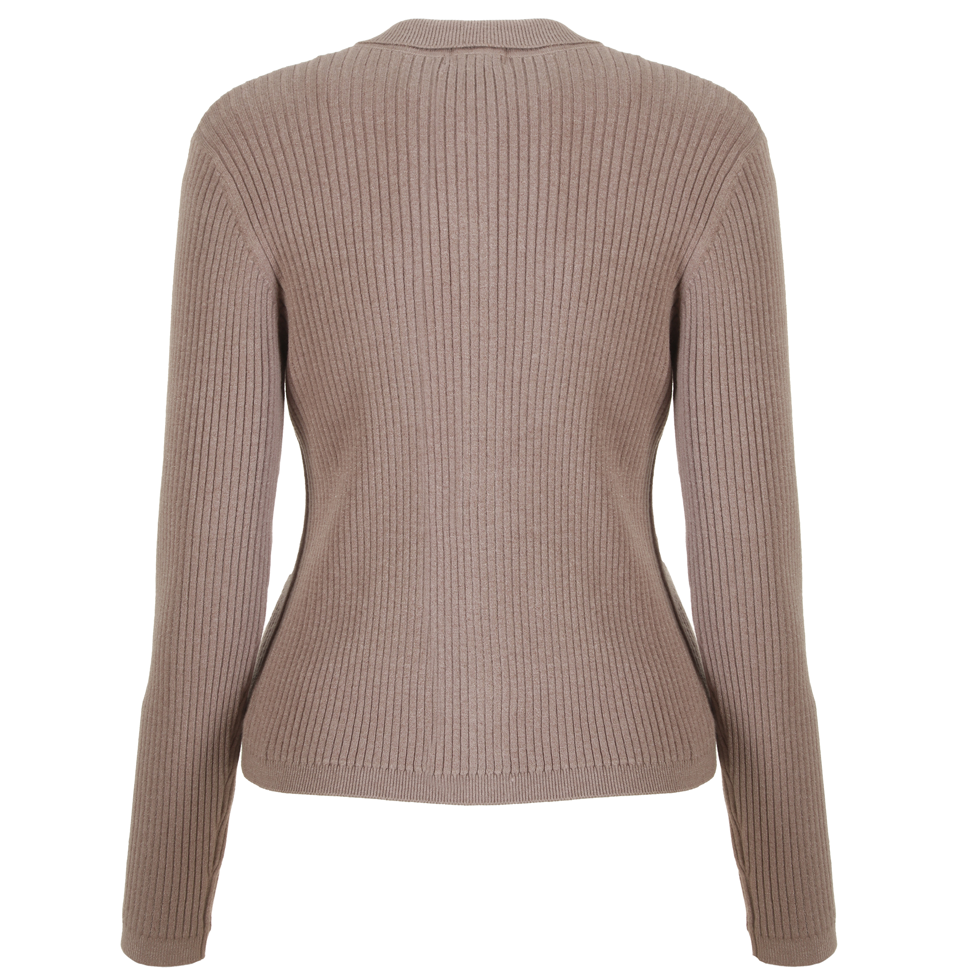 Cardigan col polo  - Beige