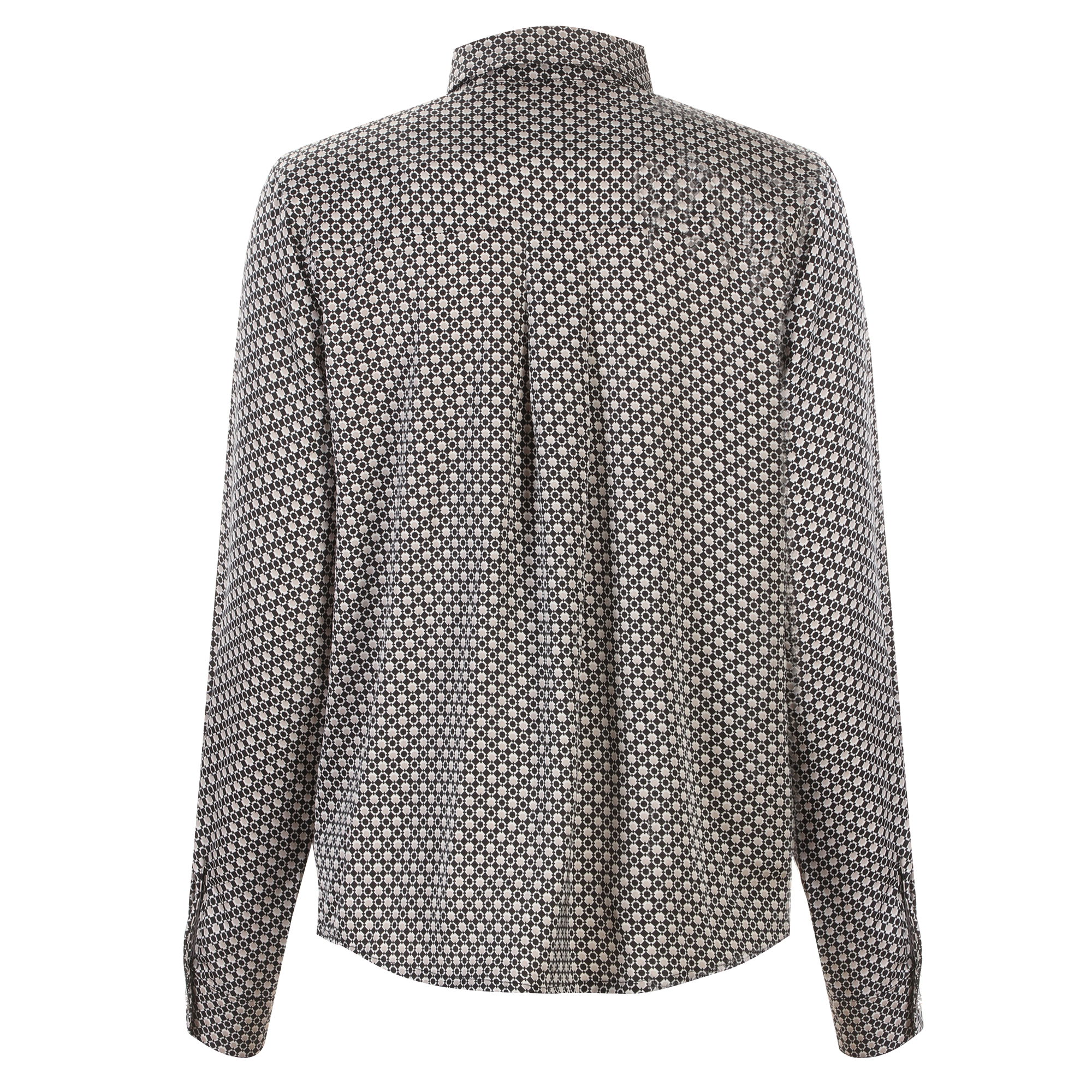 Chemise manches longues imrpimée - Noir