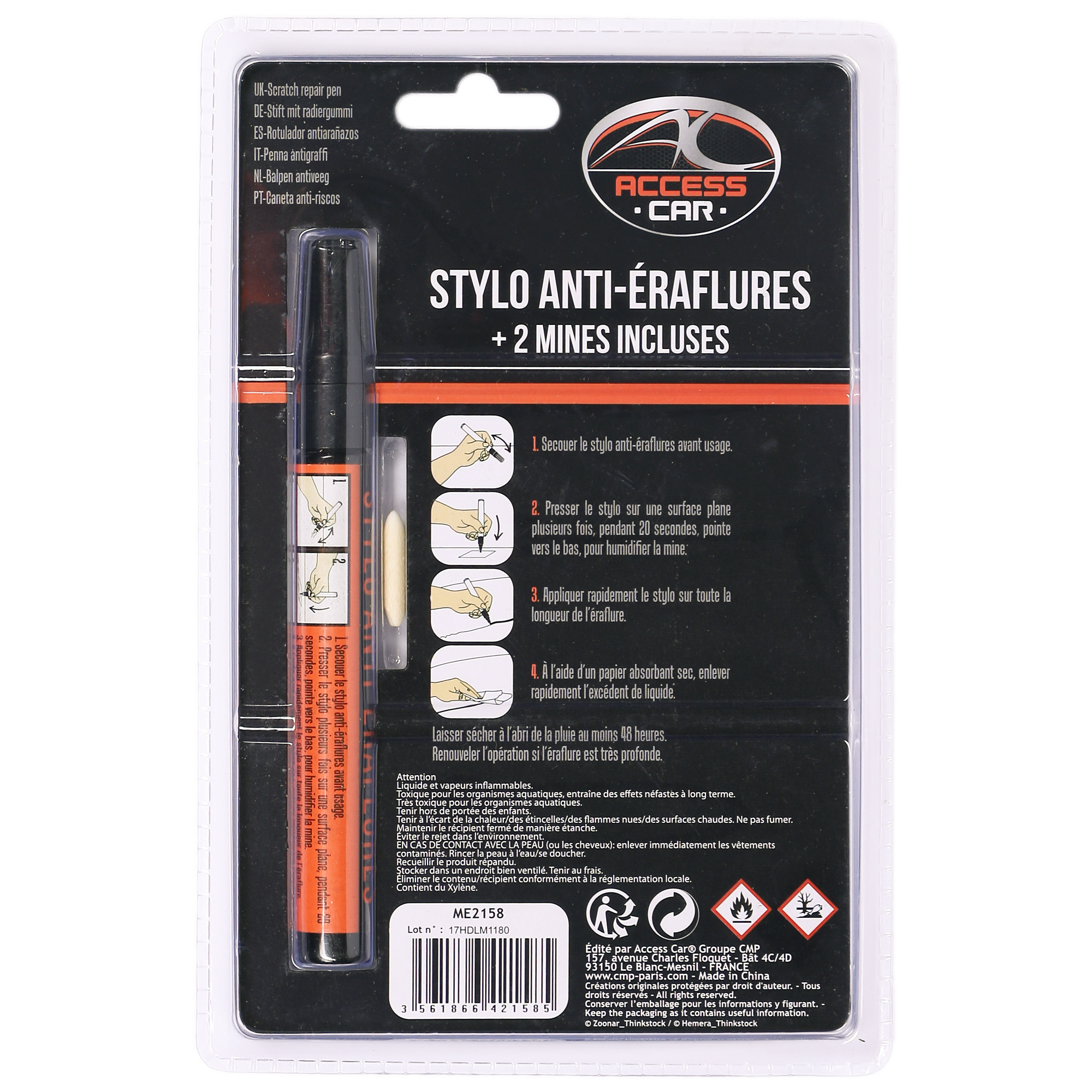 Stylo anti-rayures