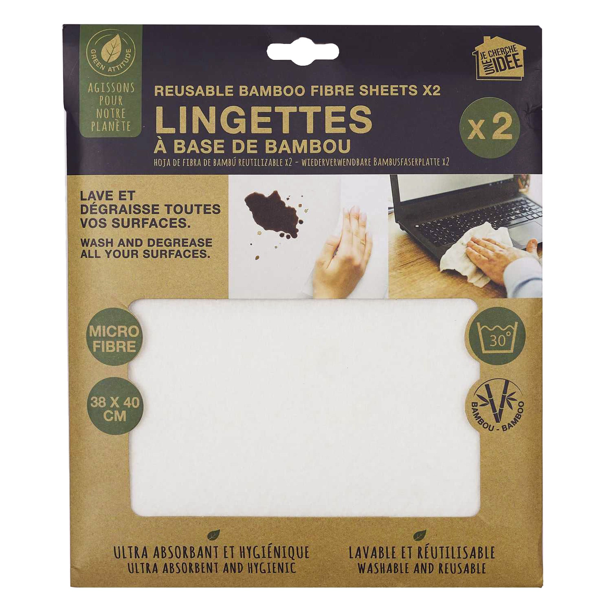 2 lingettes réutilisables